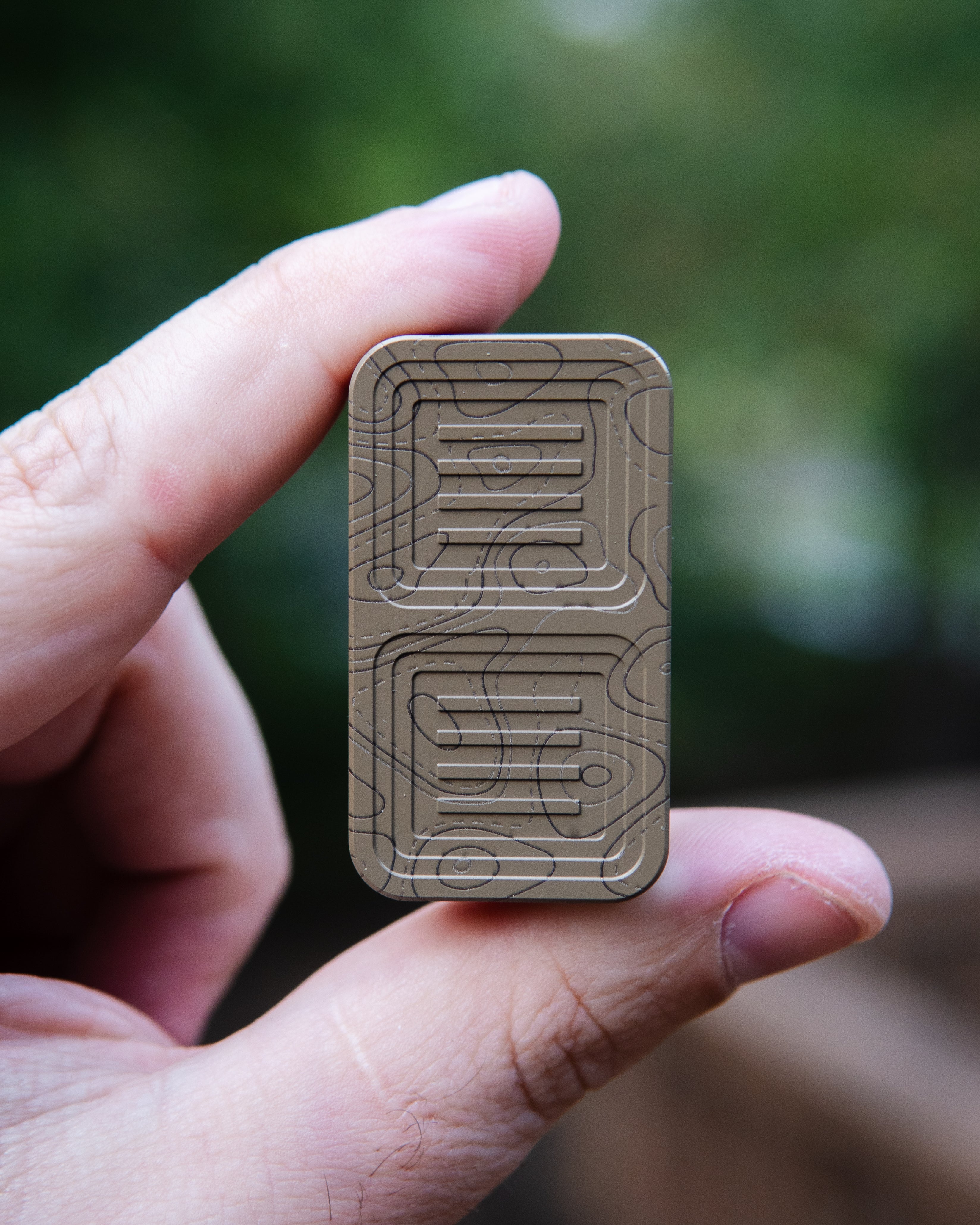 Delta Tile Fidget Slider - Titanium