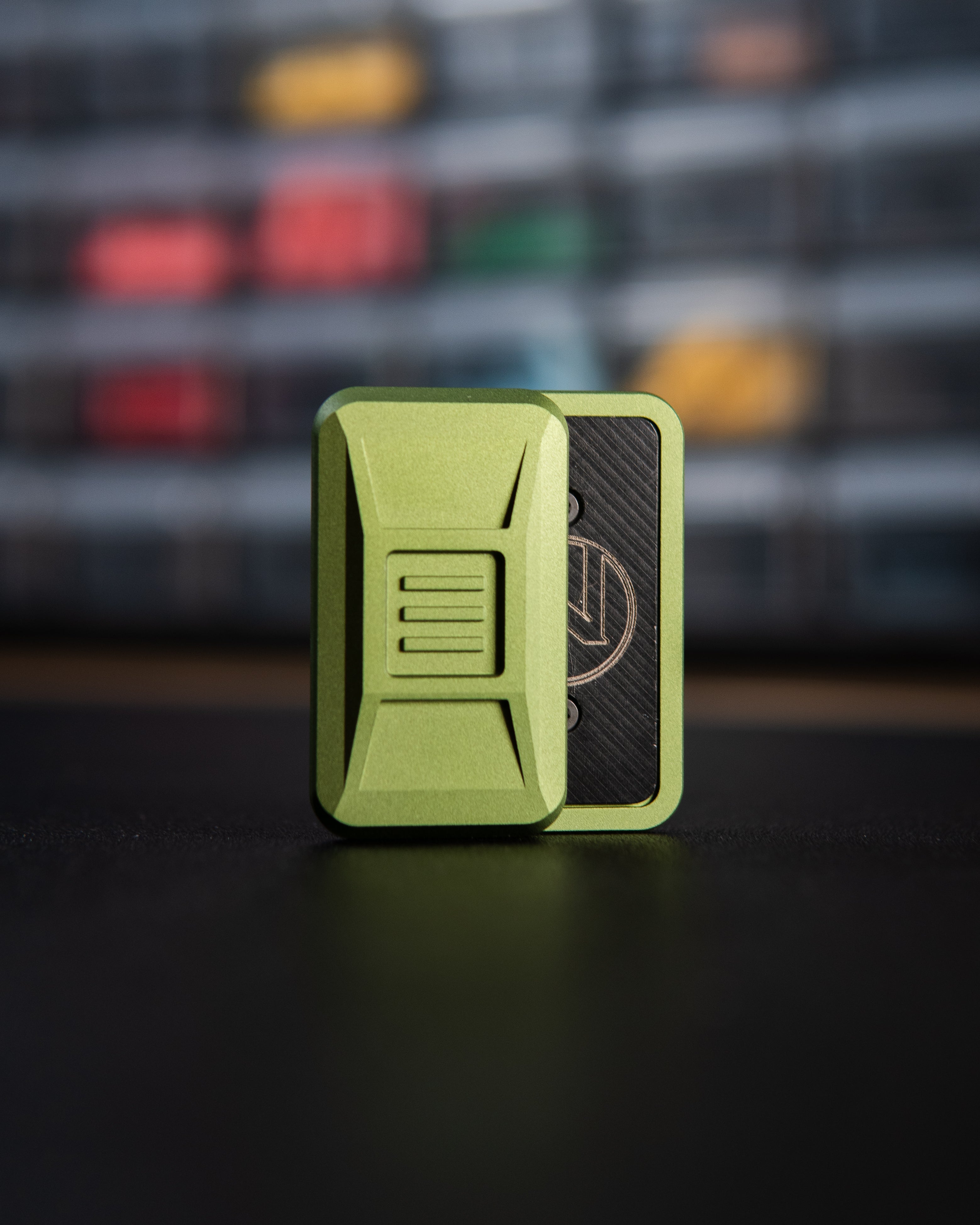 Delta Ergo Tile Fidget Slider - Maker's Choice, Cosmic Green Edition