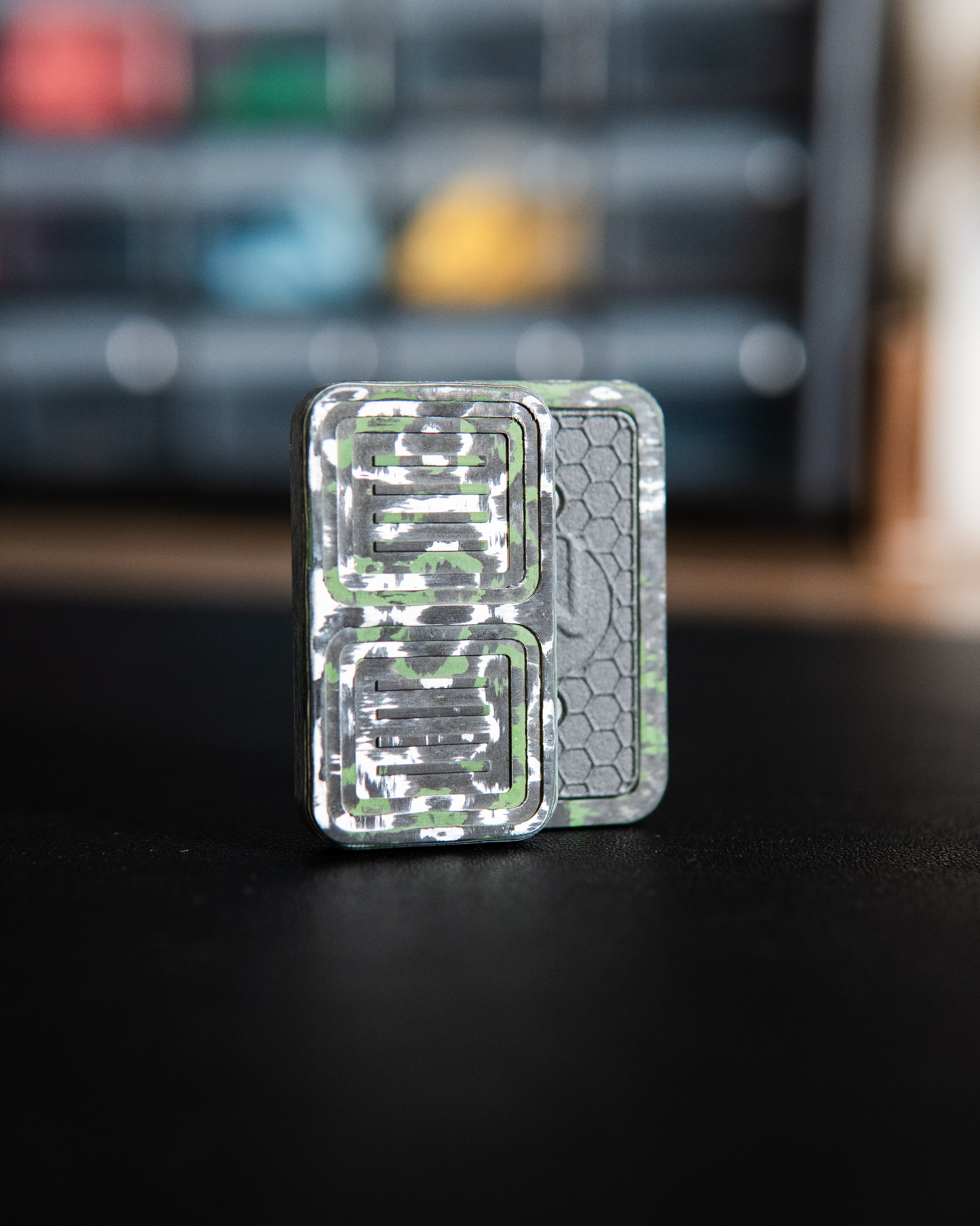 Delta Pro Tile Fidget Slider - Maker's Choice, Peak Pines Carbon Fiber