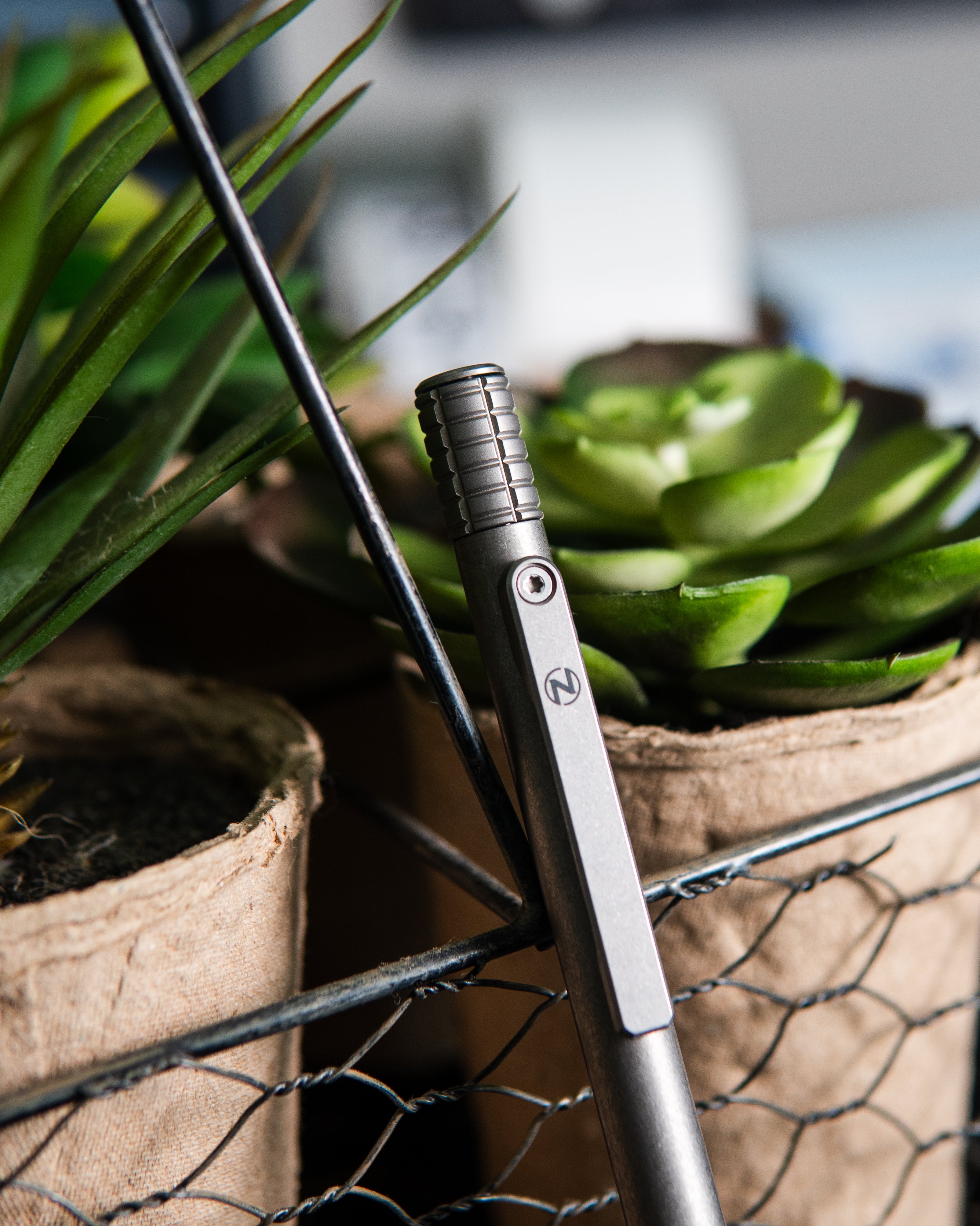The Axial - Titanium Bolt-Action Fidget Pen
