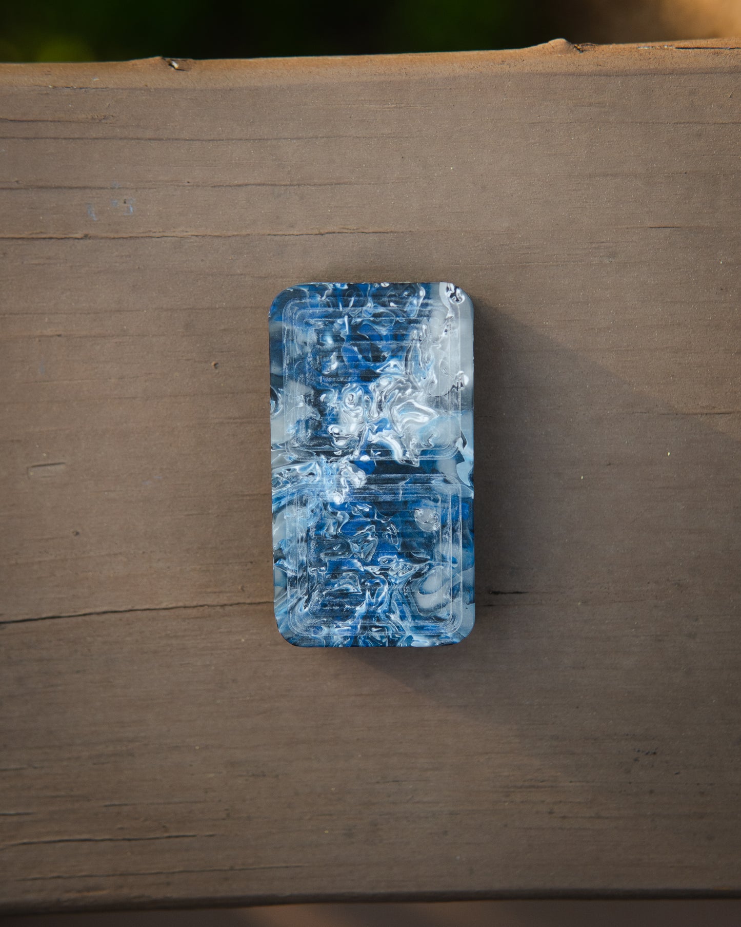 Tile Fidget Slider (Gen 2) - Maker's Choice, Blue Smoke Resin #1