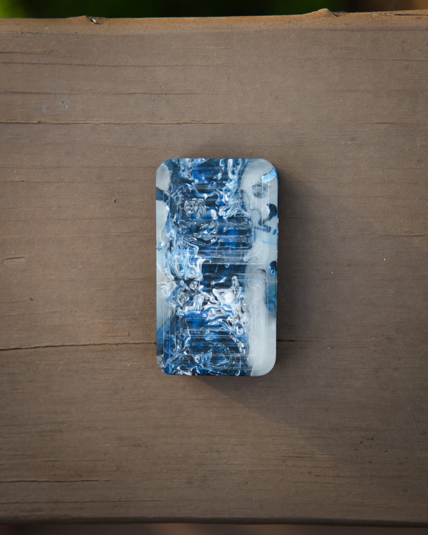 Tile Fidget Slider (Gen 2) - Maker's Choice, Blue Smoke Resin #1