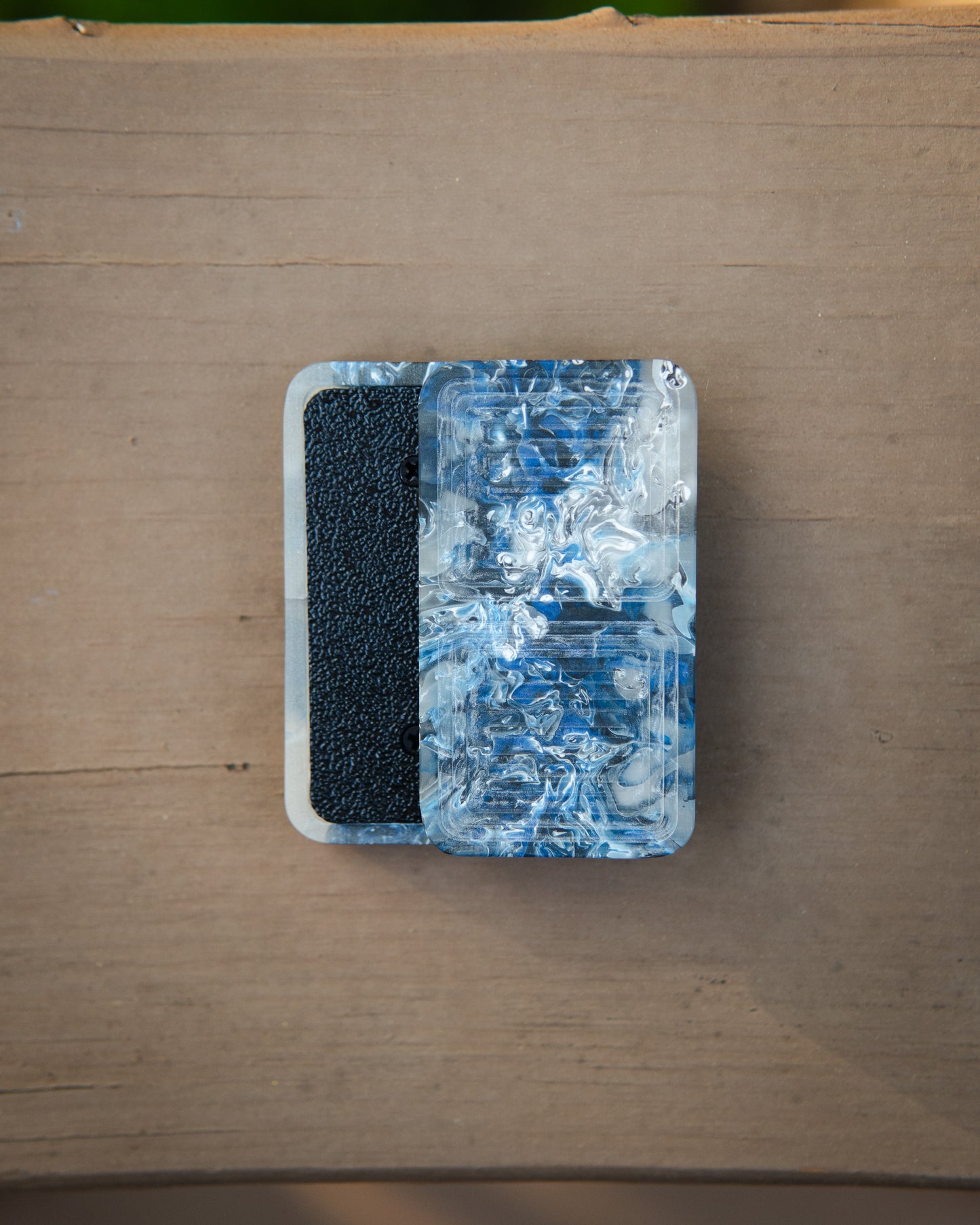 Tile Fidget Slider (Gen 2) - Maker's Choice, Blue Smoke Resin #1