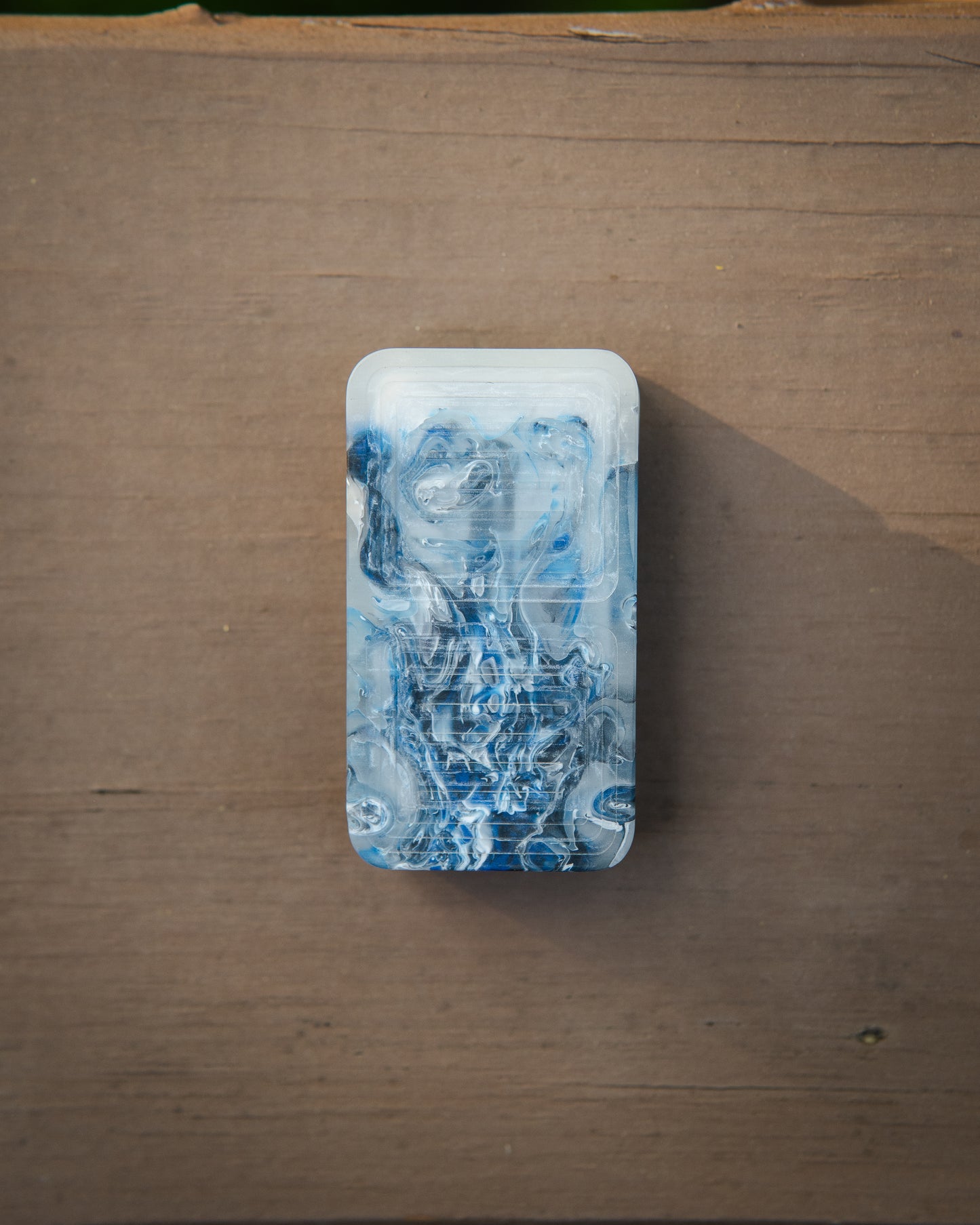 Tile Fidget Slider (Gen 2) - Maker's Choice, Blue Smoke Resin #2