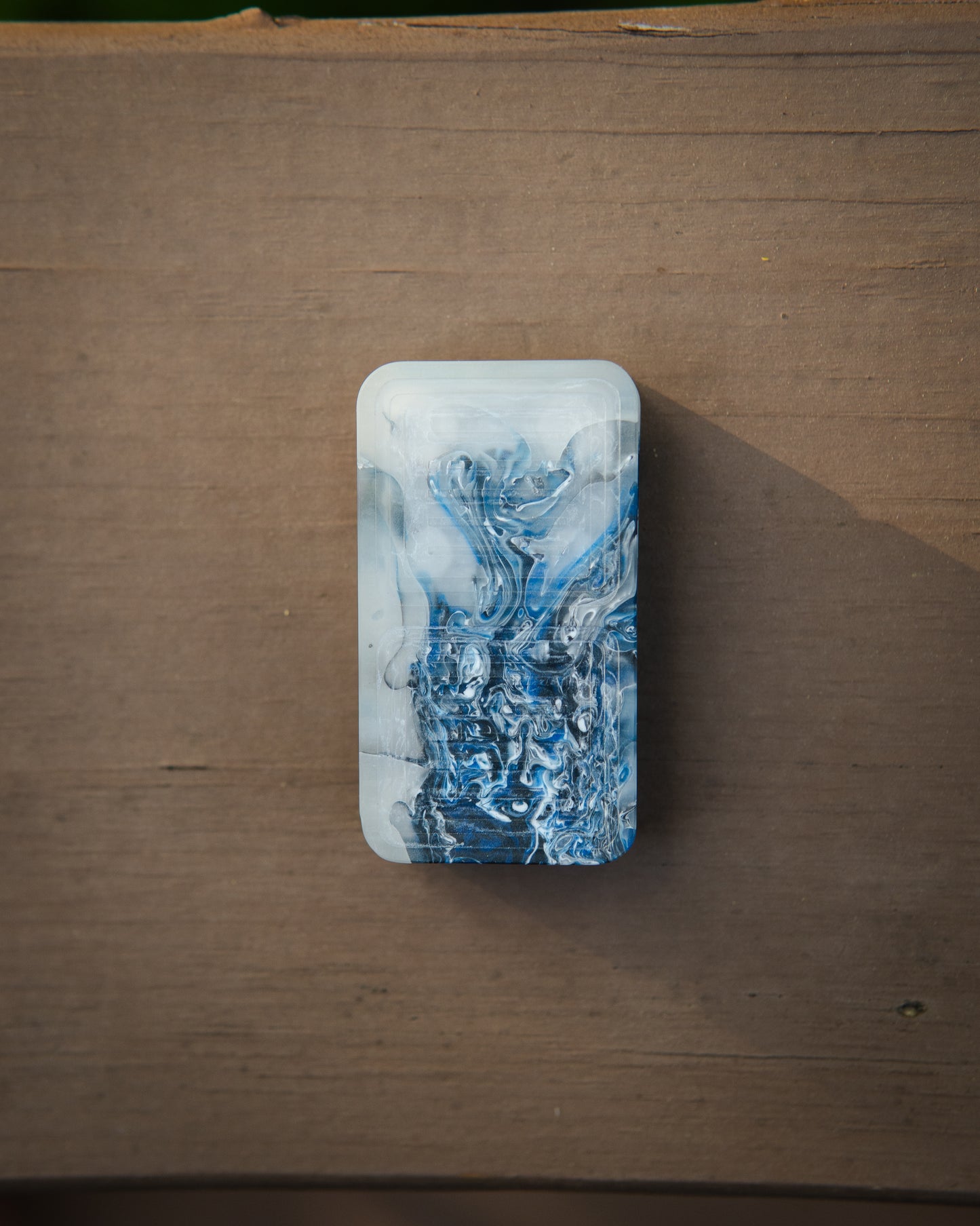 Tile Fidget Slider (Gen 2) - Maker's Choice, Blue Smoke Resin #2