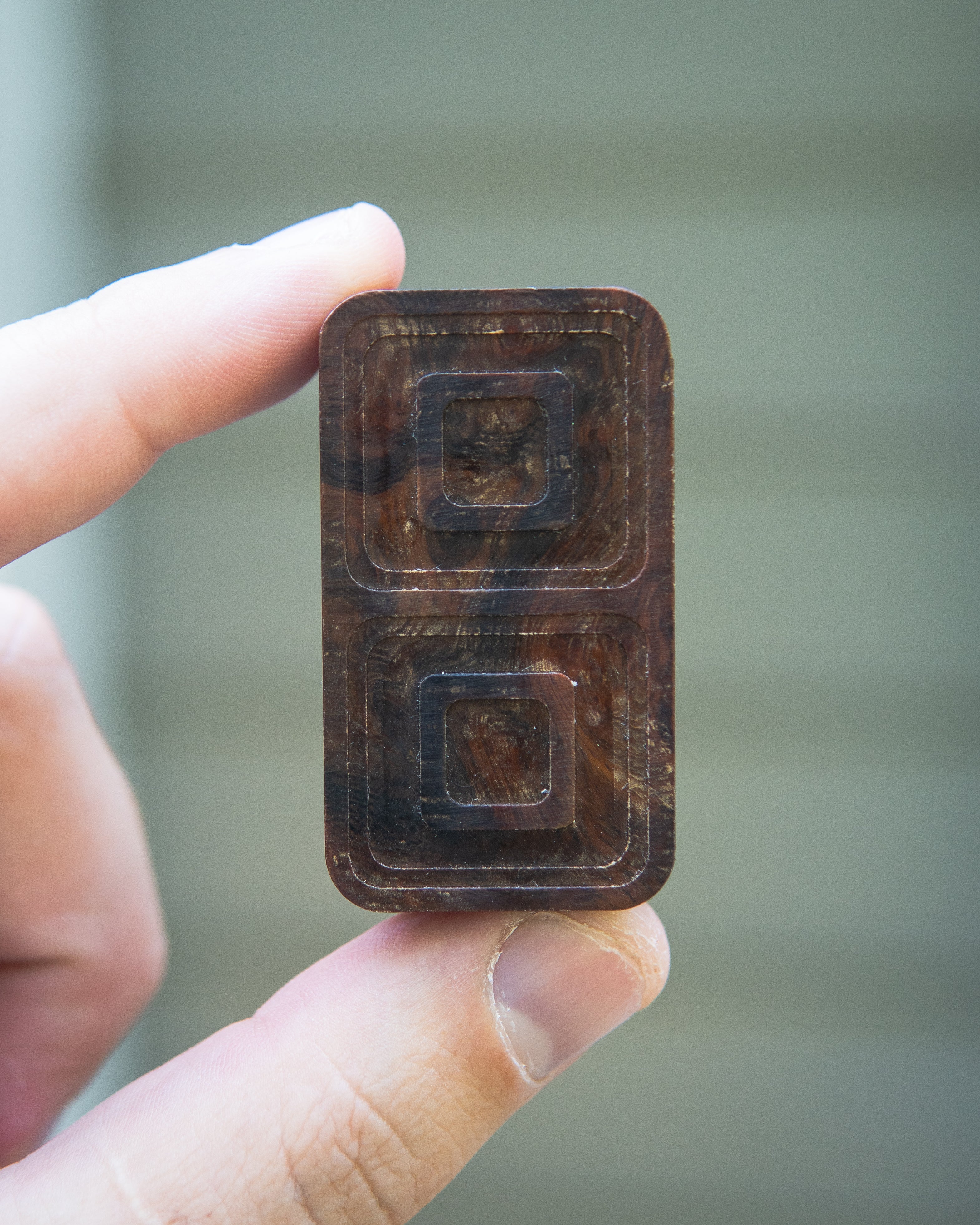Echo Tile Fidget Slider - Maker's Choice, Ironwood