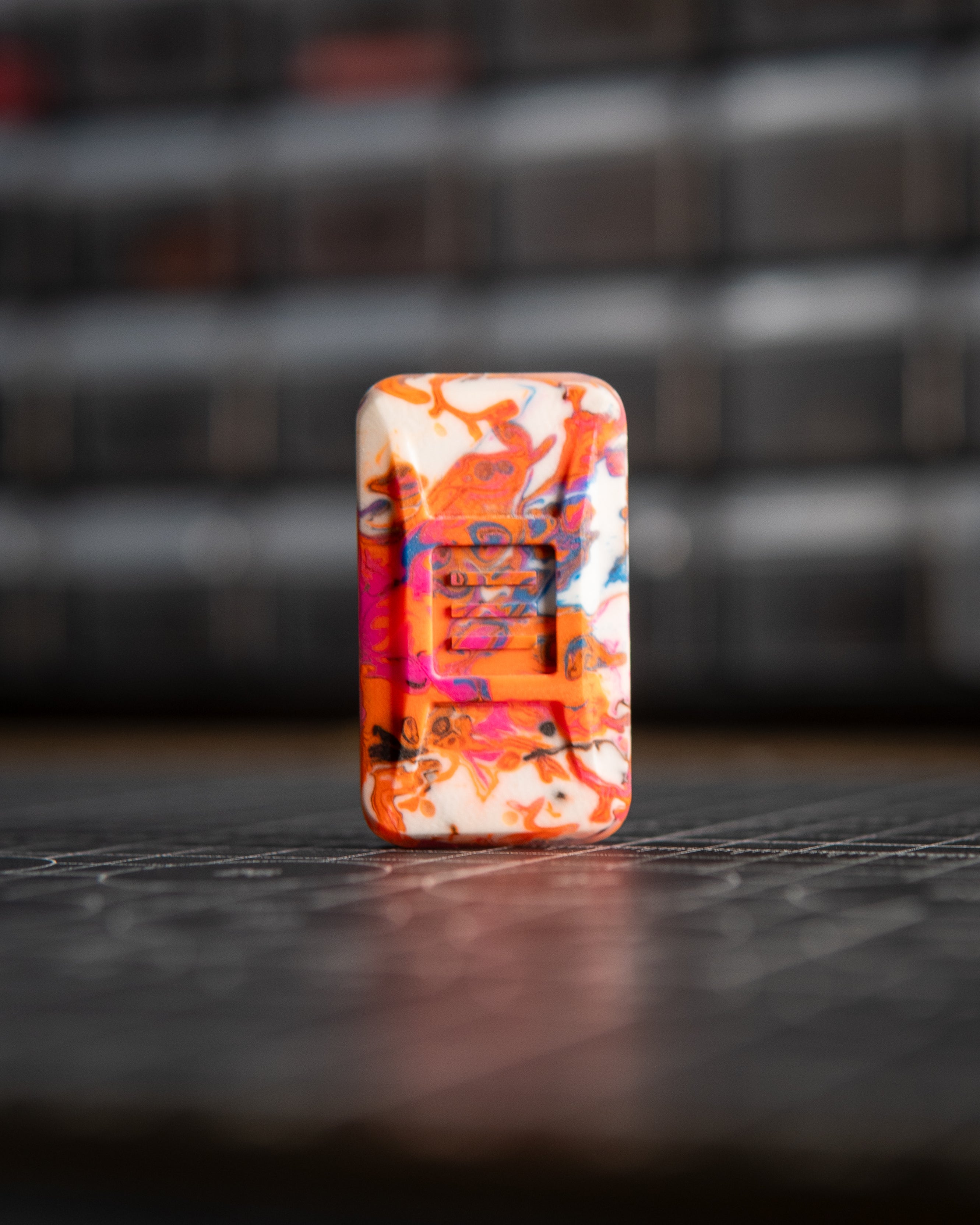 Delta Ergo Pro Tile Fidget Slider - Maker's Choice, Guitar Slab Resin