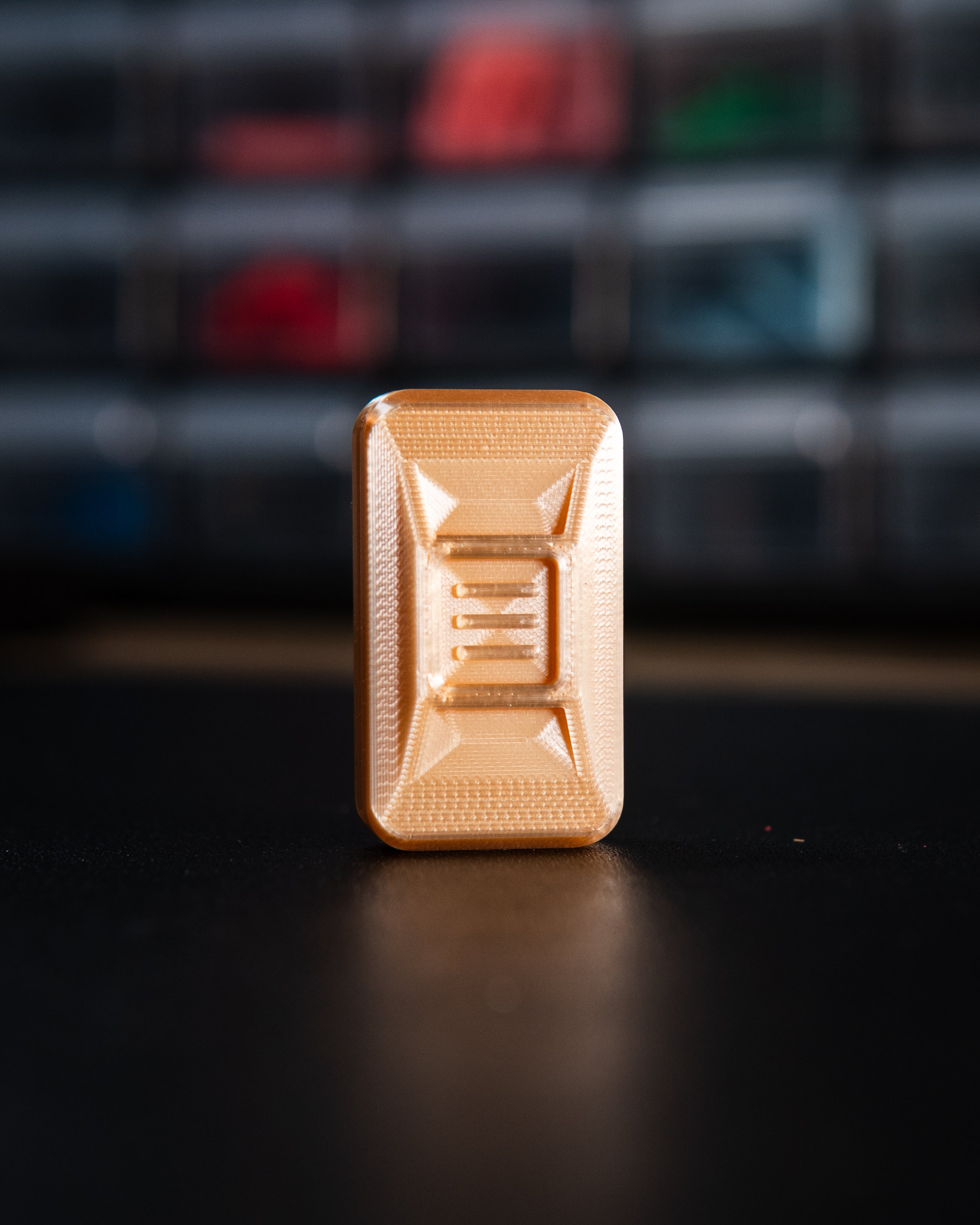 Delta Ergo Tile Fidget Slider - Champagne Silk Plastic