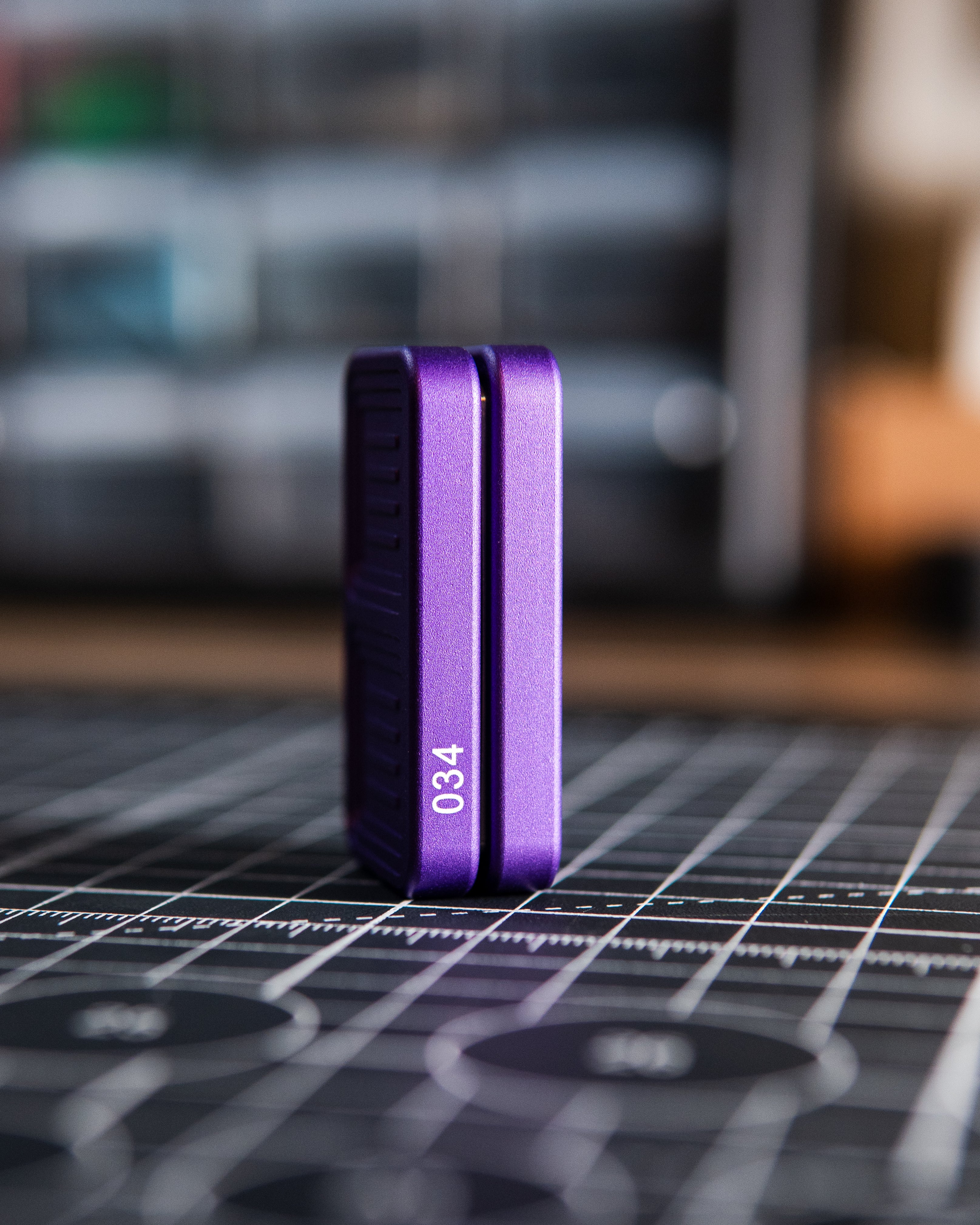 Delta Tile Fidget Slider - Maker's Choice, Deep Purple