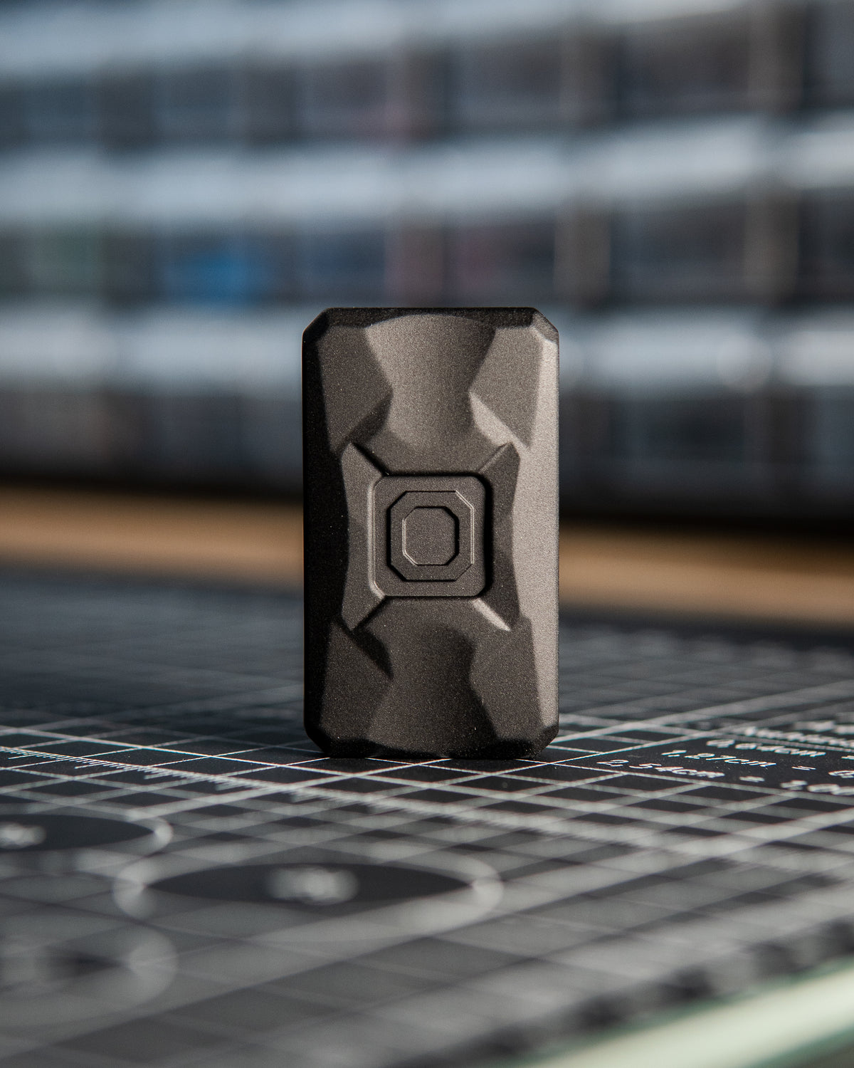 Echo Appa Tile Fidget Slider - Aluminum, Beadblast Black