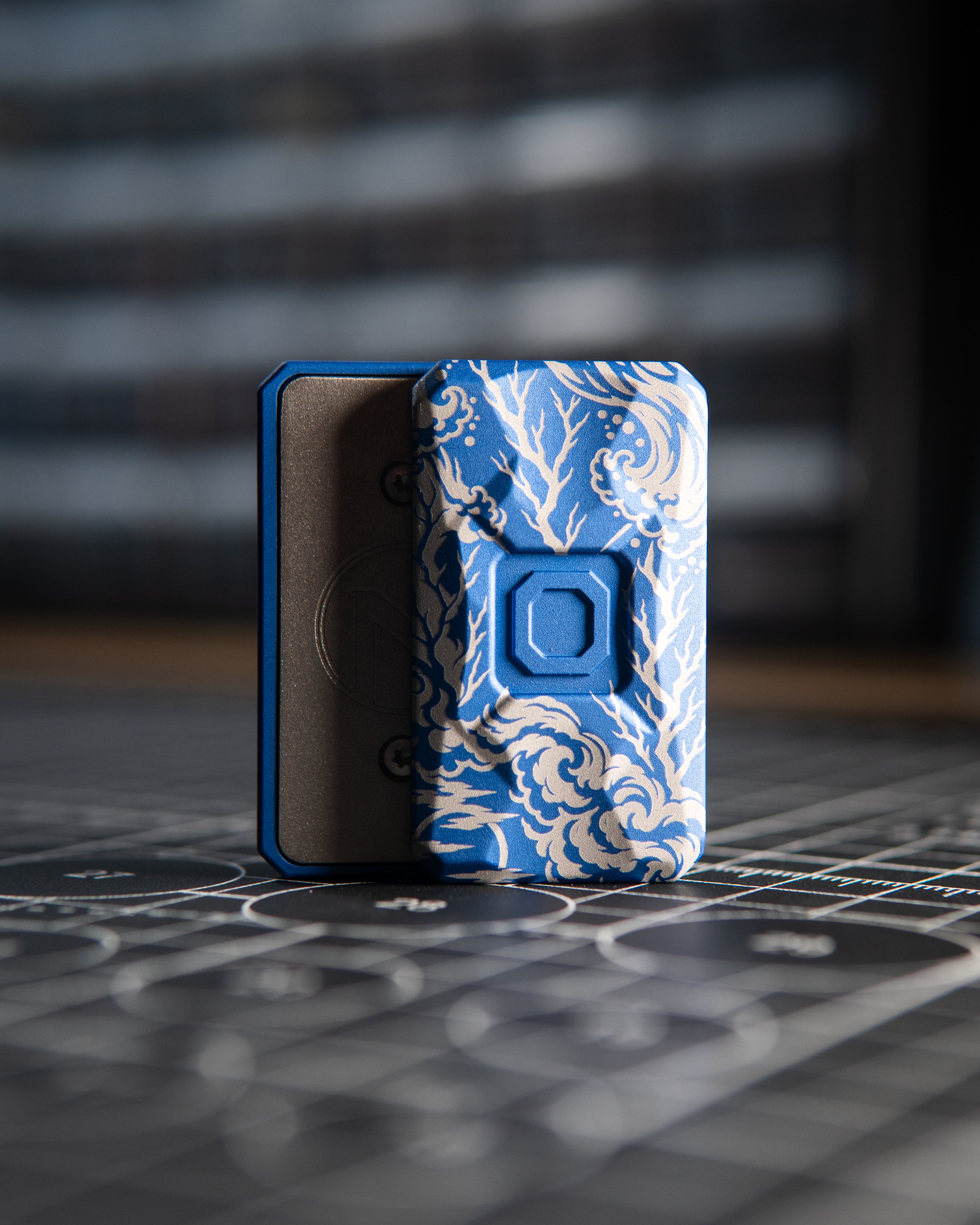Echo Appa Tile Fidget Slider - Aluminum Tempest Blue, "Storm Tide" Edition
