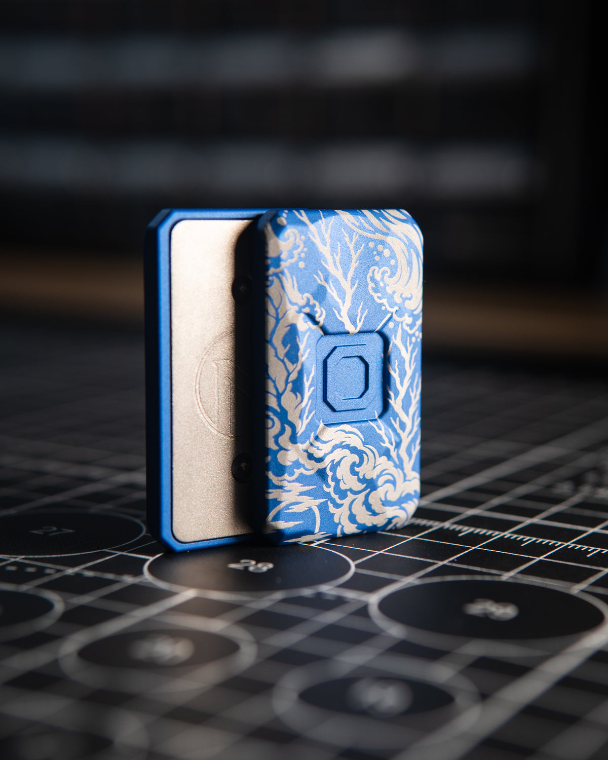 Echo Appa Tile Fidget Slider - Aluminum Tempest Blue, "Storm Tide" Edition