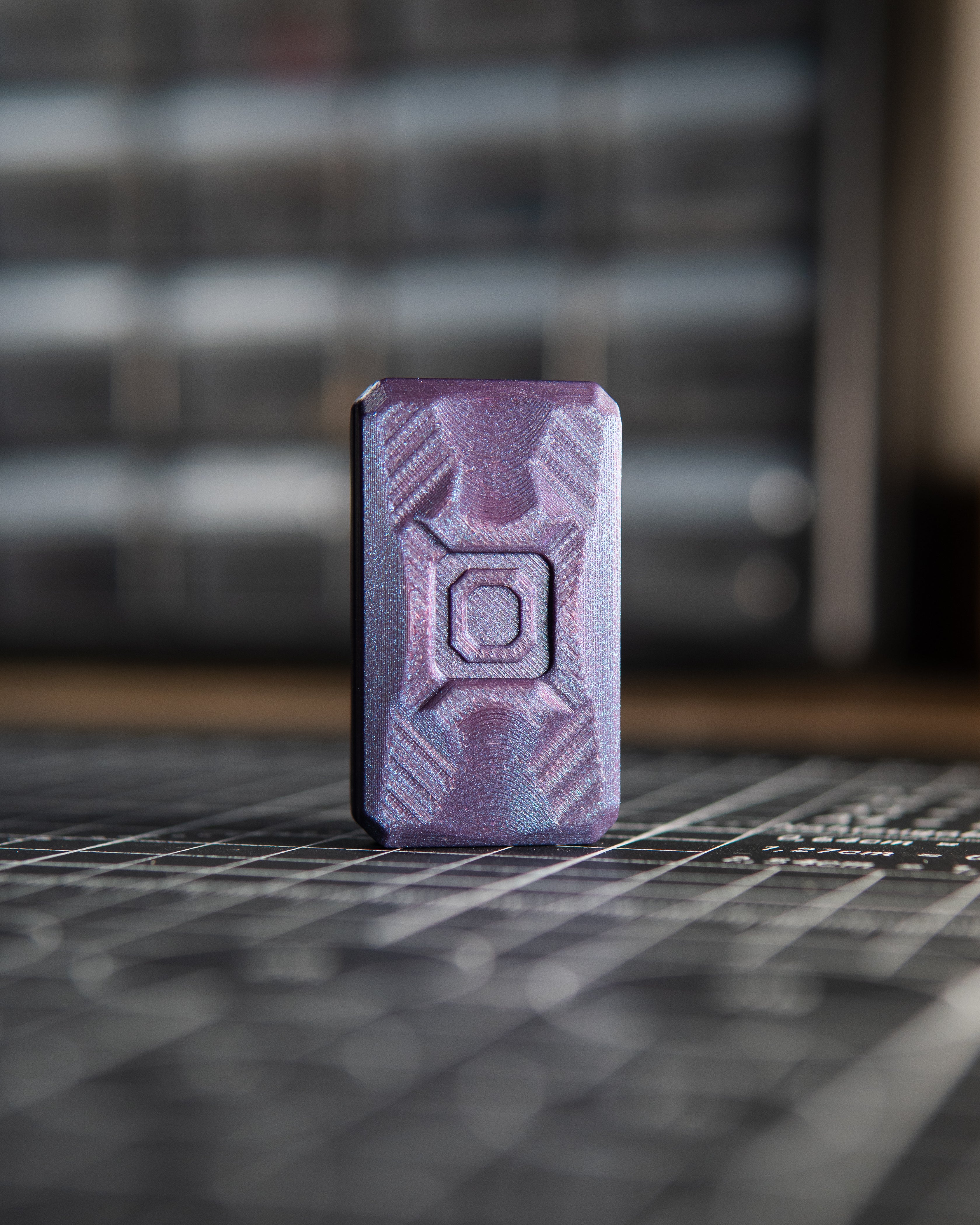 Echo Appa Tile Fidget Slider - Maker's Choice, Galaxy Purple PLA