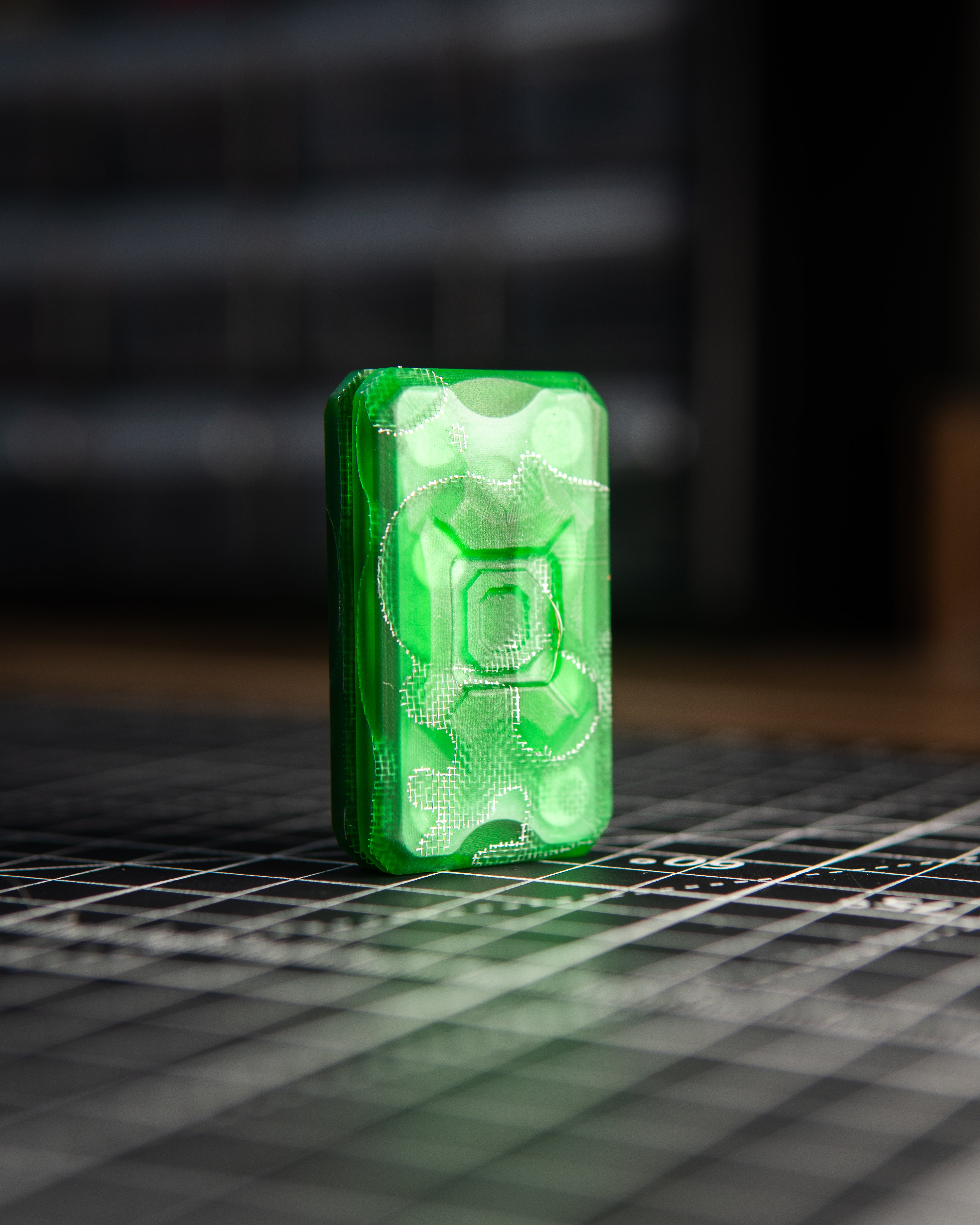 Echo Appa Pro Tile Fidget Slider - Raffir Alume Moon Green