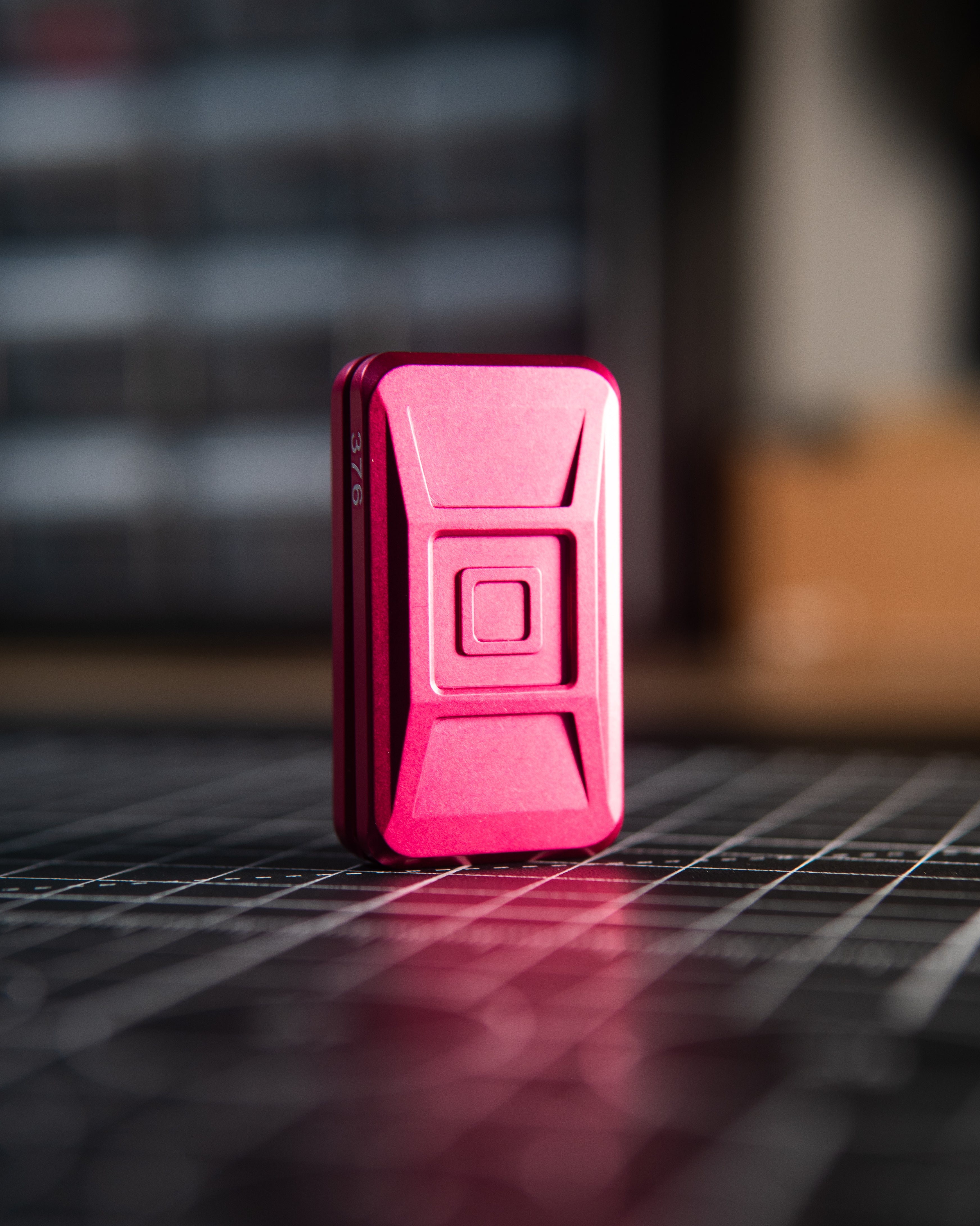 Echo Ergo Tile Fidget Slider - Maker's Choice, Aluminum Pink Azalea