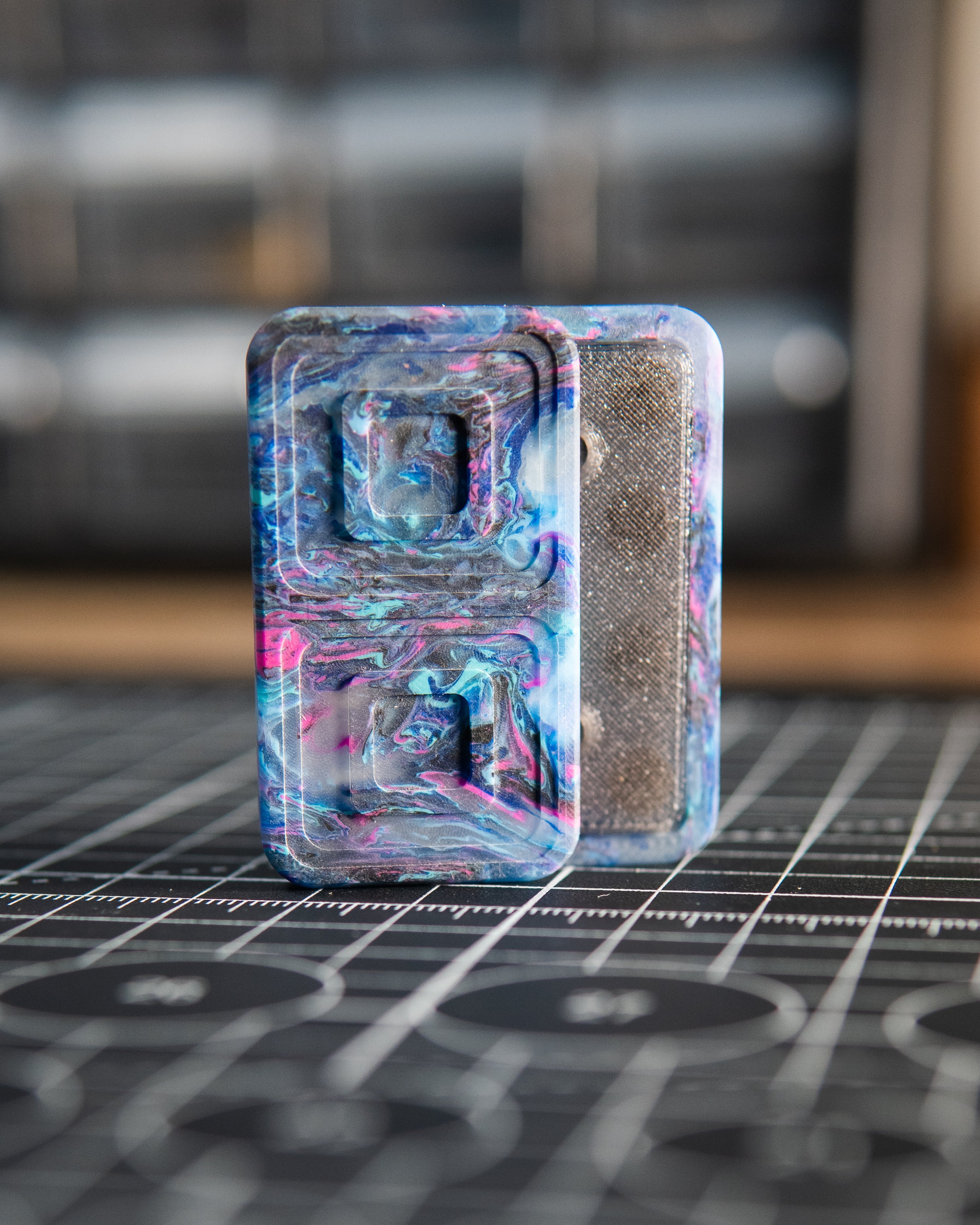 Echo Pro Tile Fidget Slider - Maker's Choice, Blurple Resin