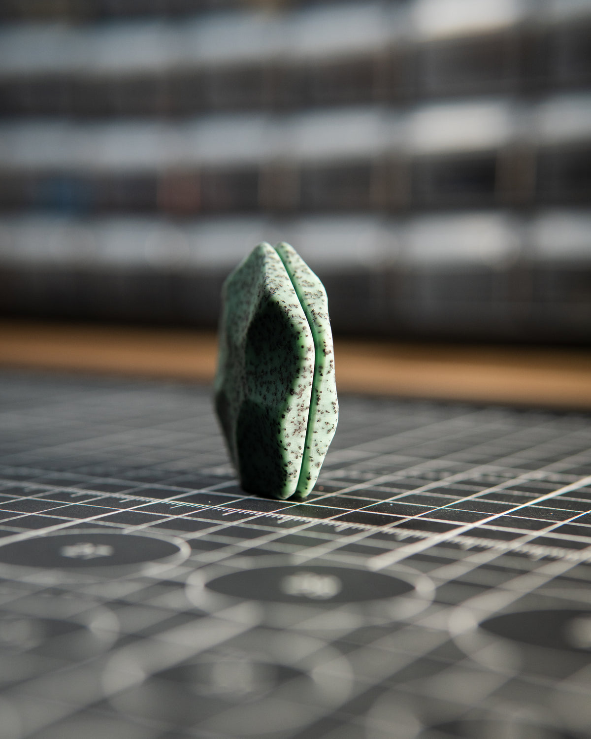 The ISO - Silent Magnetic Haptic Coin (Grip-Tec GripX, Seafoam)