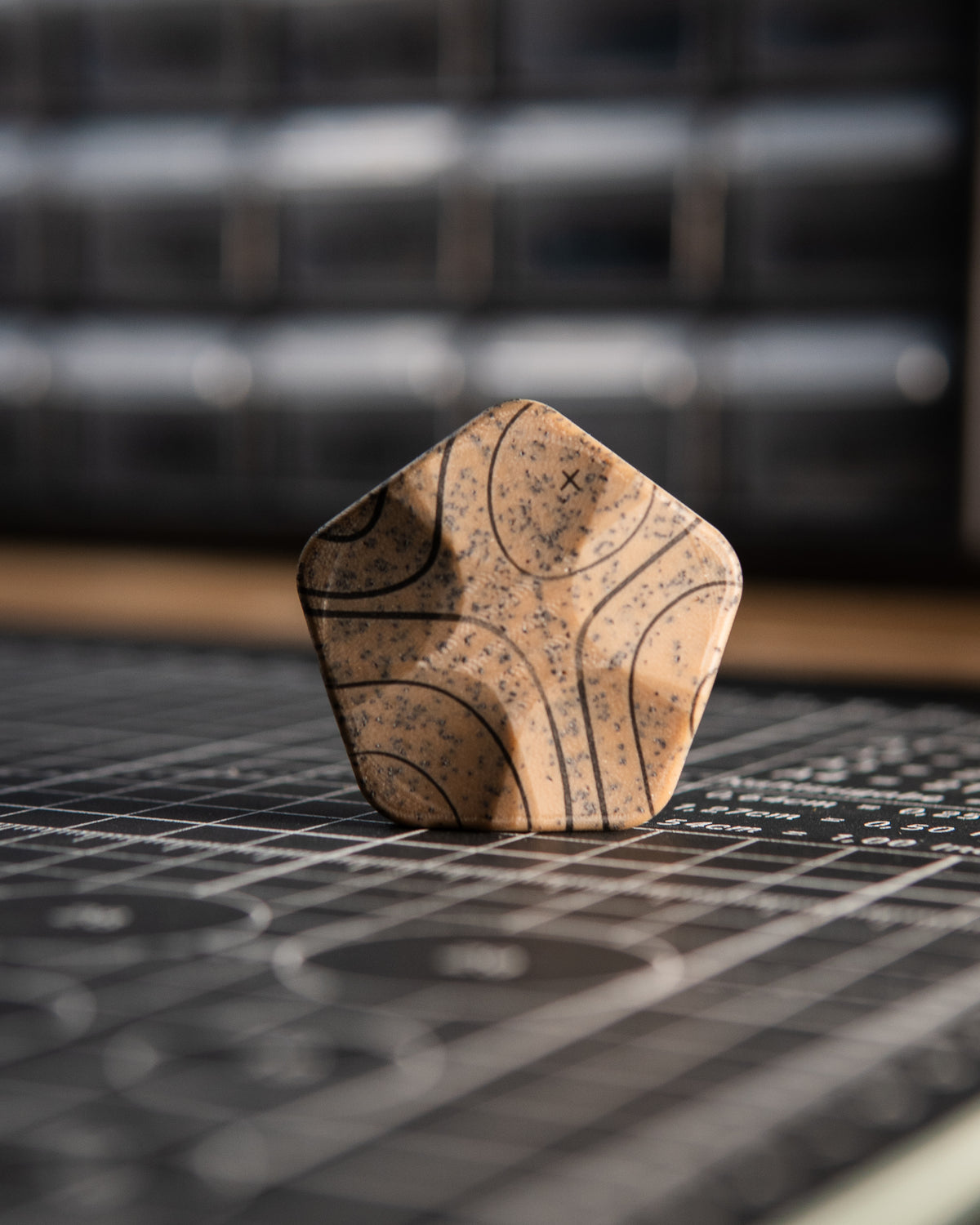 The ISO - Silent Magnetic Haptic Coin (Grip-Tec GripX, Dark Earth Topo)