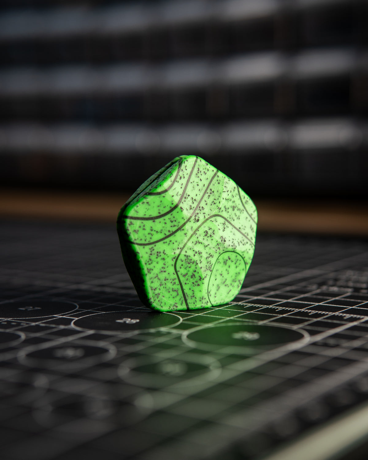 The ISO - Silent Magnetic Haptic Coin (Grip-Tec GripX, Green Topo)
