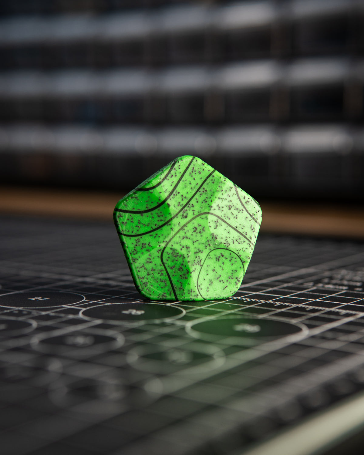 The ISO - Silent Magnetic Haptic Coin (Grip-Tec GripX, Green Topo)