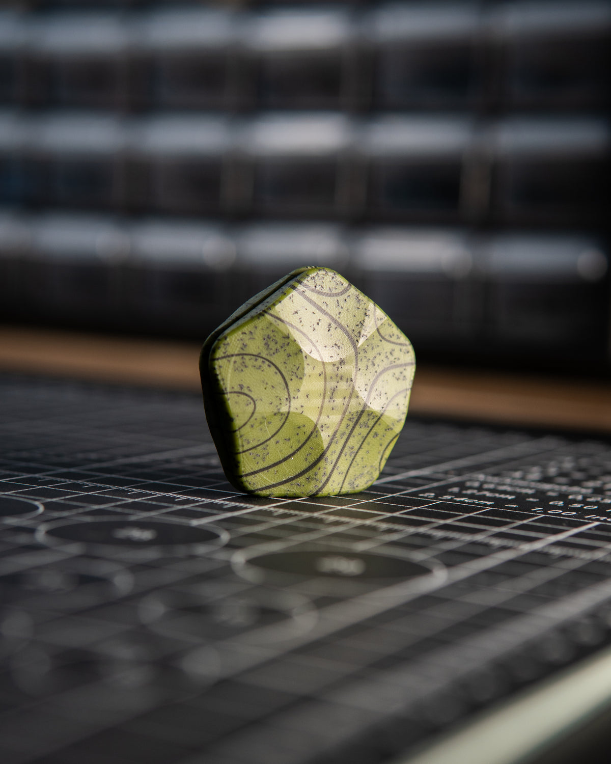 The ISO - Silent Magnetic Haptic Coin (Grip-Tec GripX, OD Green Topo)