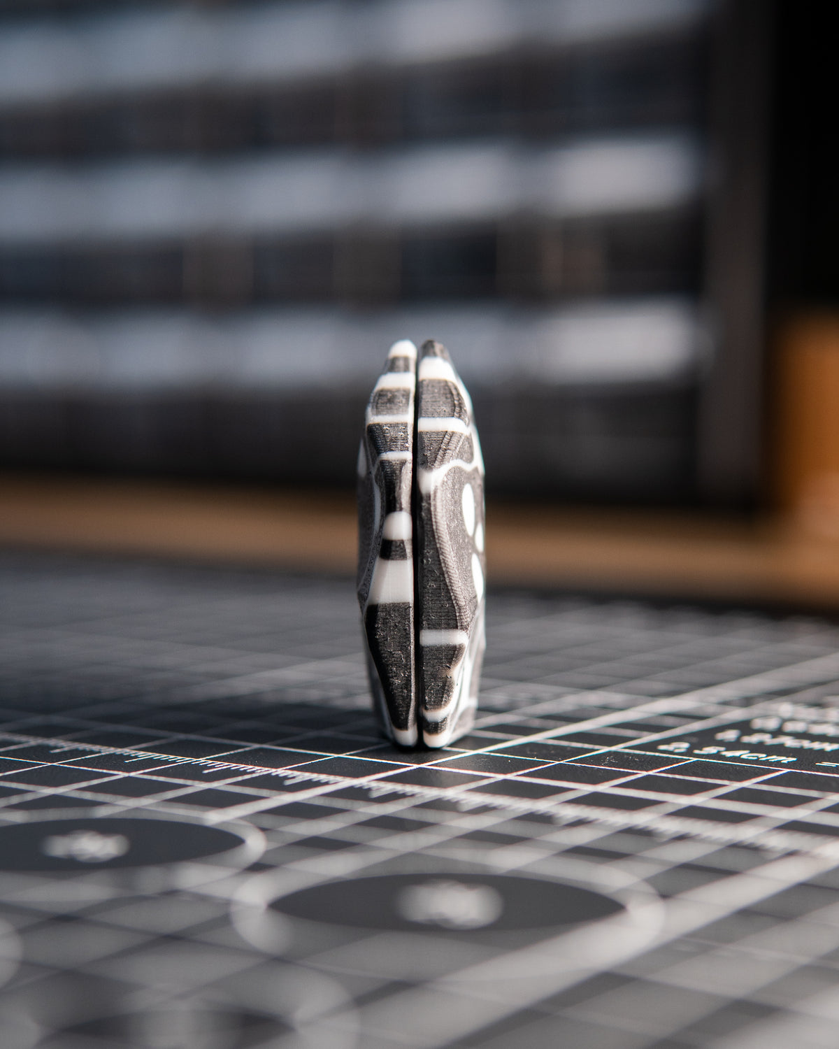 The ISO - Silent Magnetic Haptic Coin (Grip-Tec GripX, Tuxedo Skully)