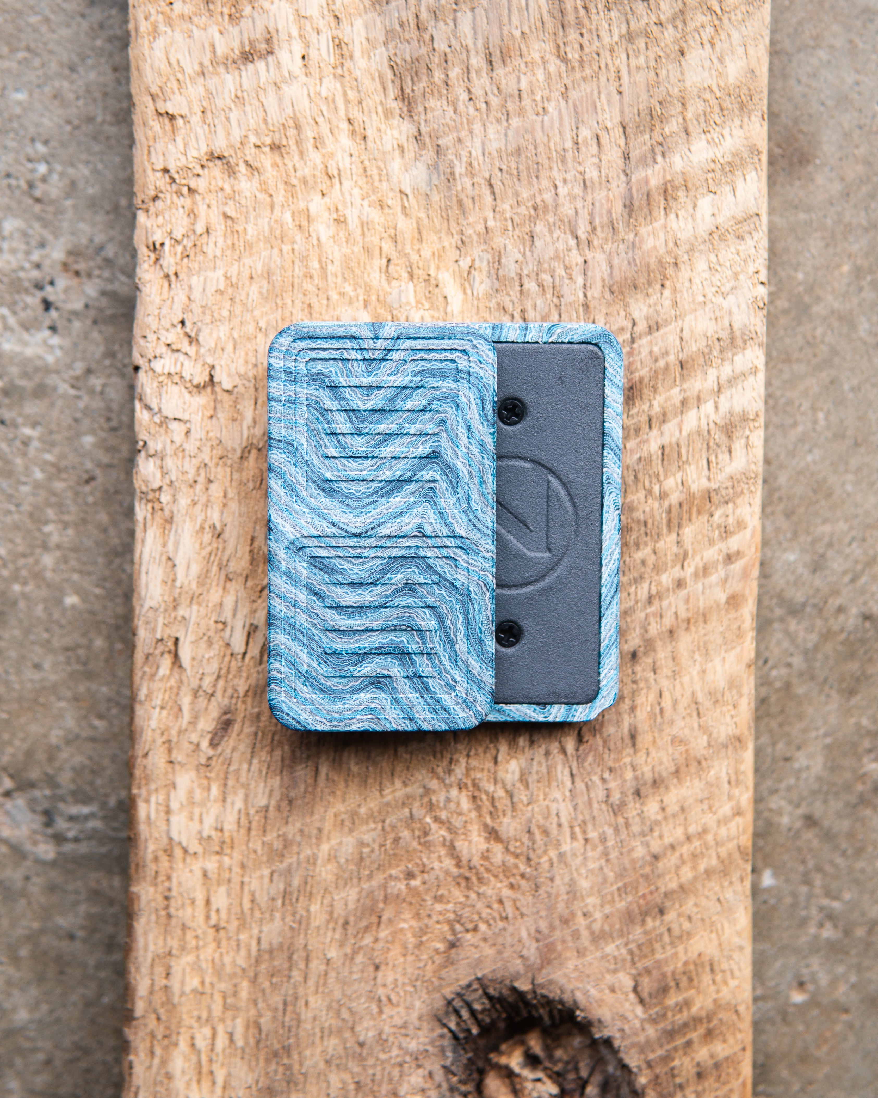 Tile Fidget Slider - Maker's Choice, Sky Waves Micarta