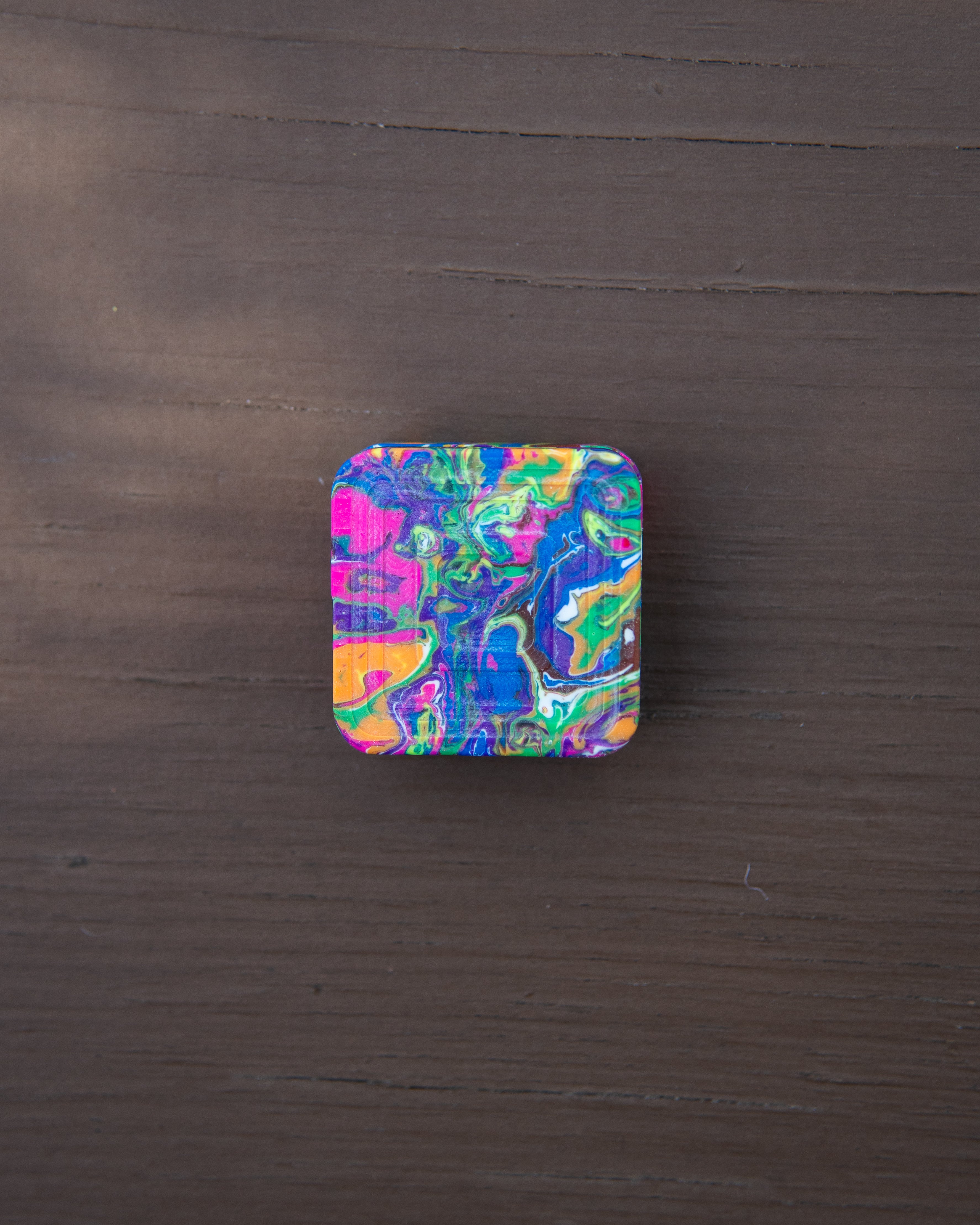 Mini Tile Fidget Slider - Maker's Choice, Retrovertigo Resin #6
