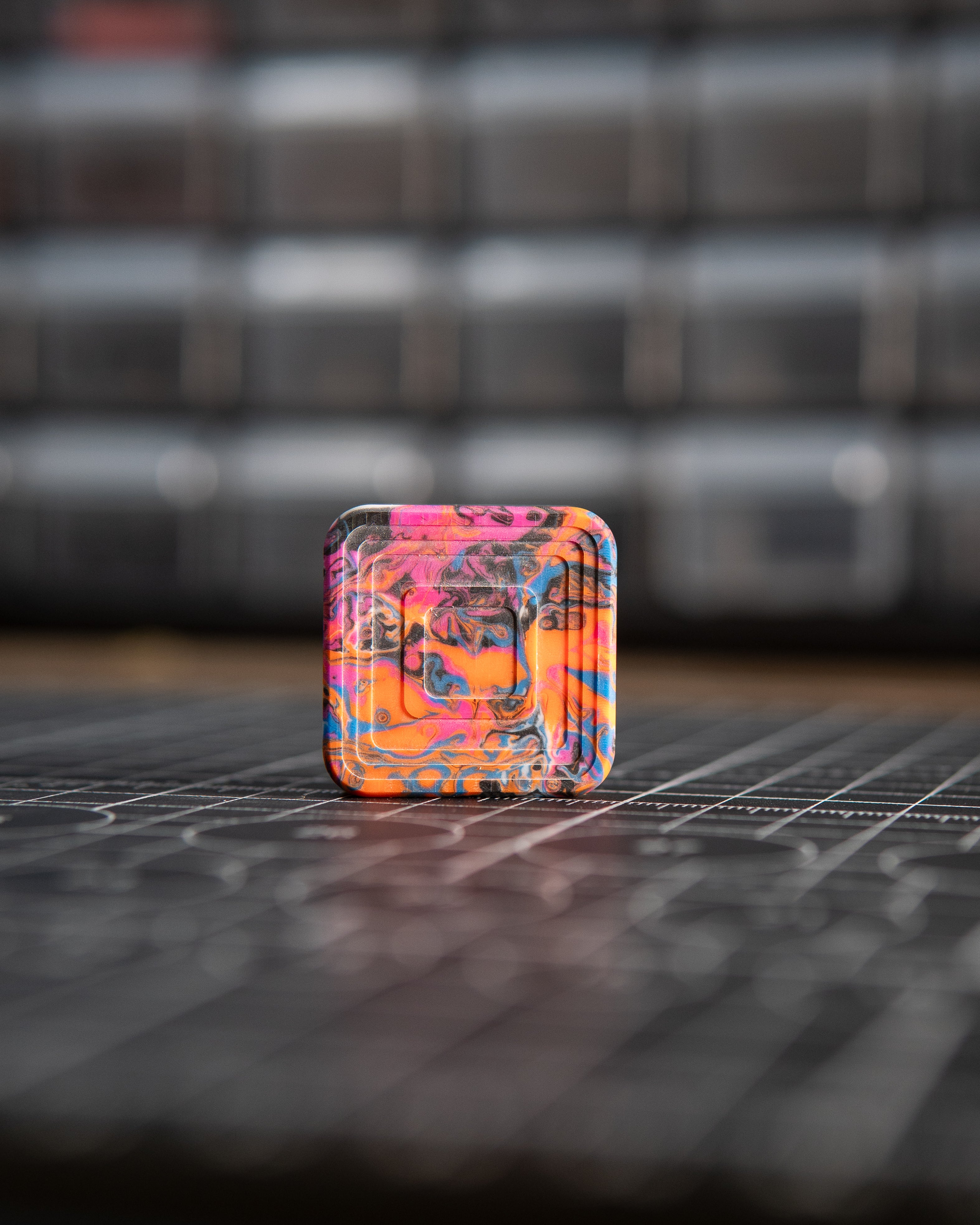 Mini Tile Fidget Slider - Maker's Choice, Guitar Slab Resin