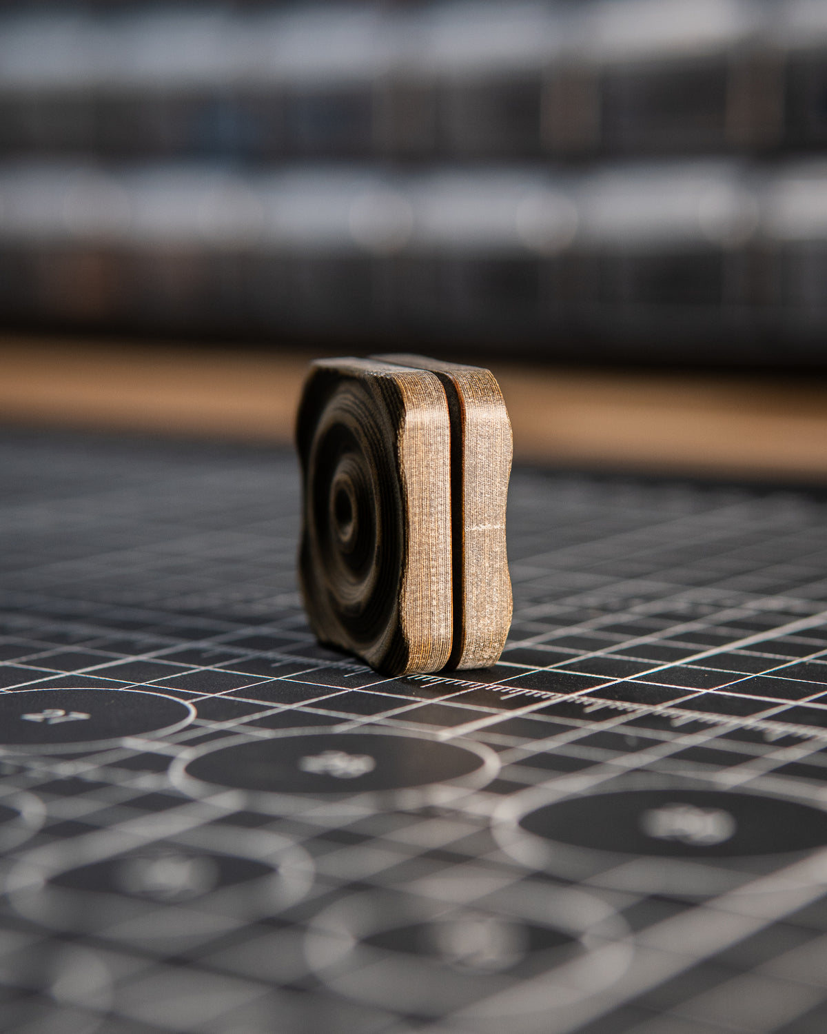 Mini V2 Tile Fidget Slider, Ripple - Richlite Columbia