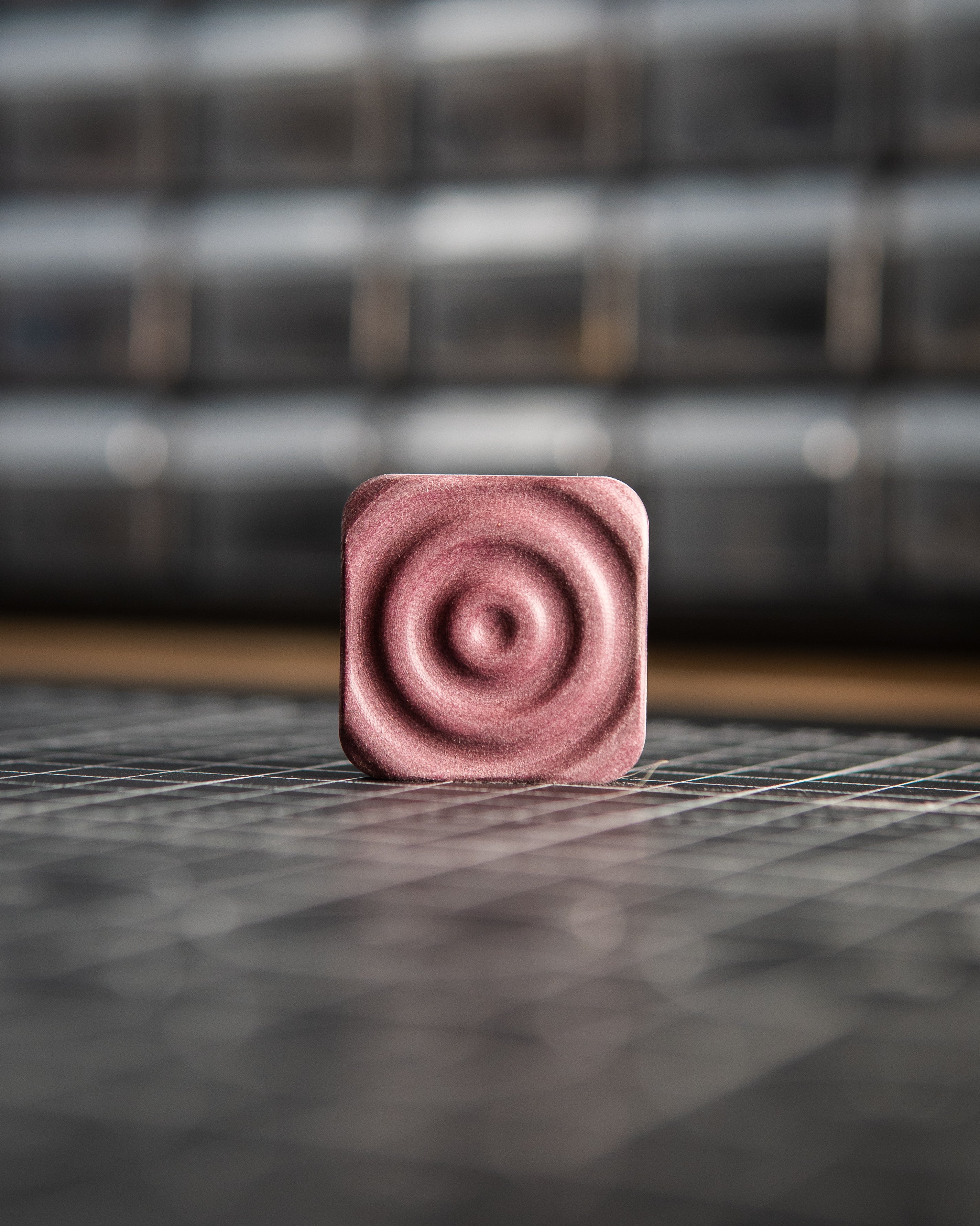 Mini V2 Tile Fidget Slider, Ripple - Richlite