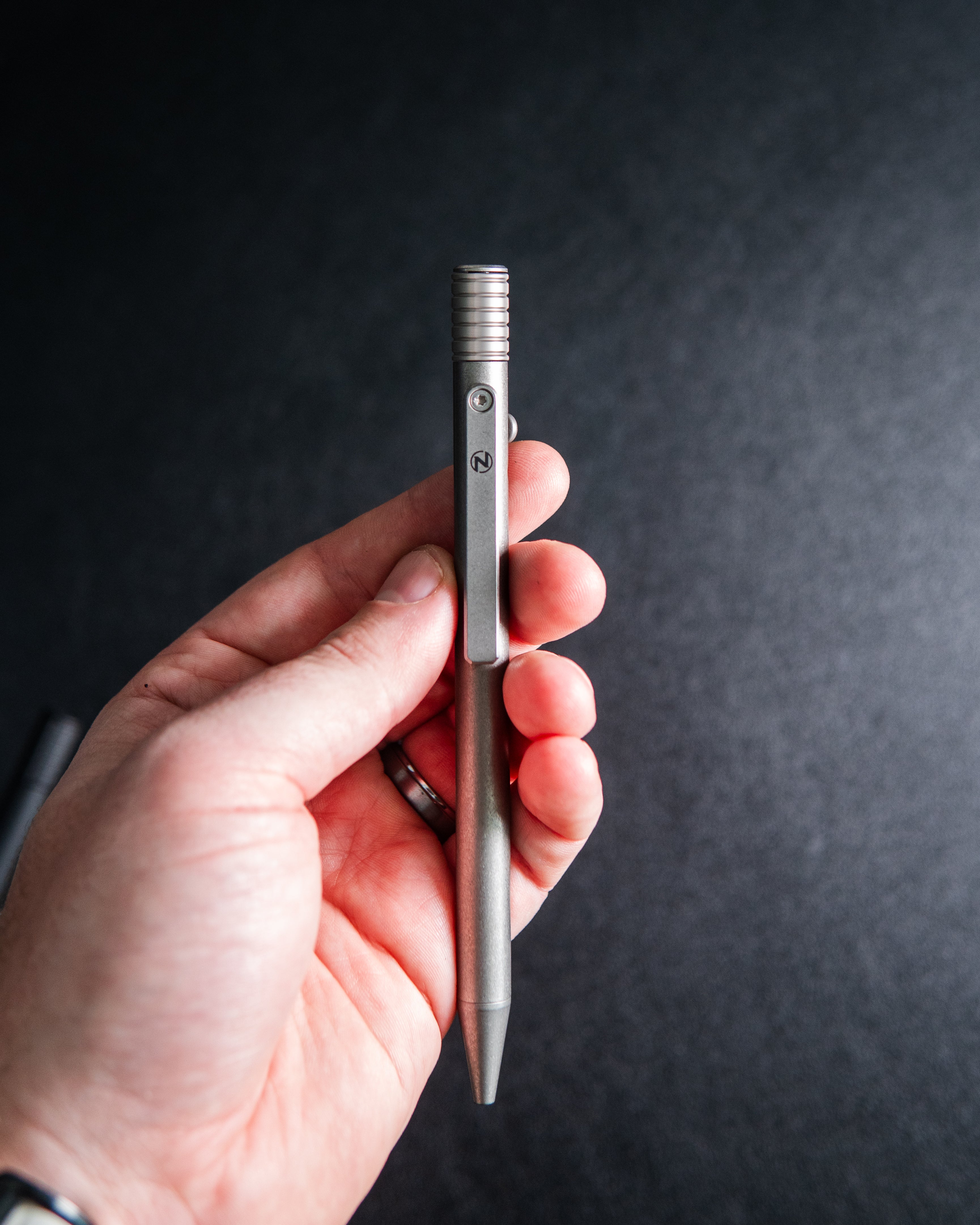 The Axial - Titanium Bolt-Action Fidget Pen