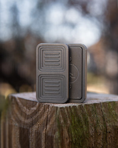 Delta Tile Fidget Slider - Titanium