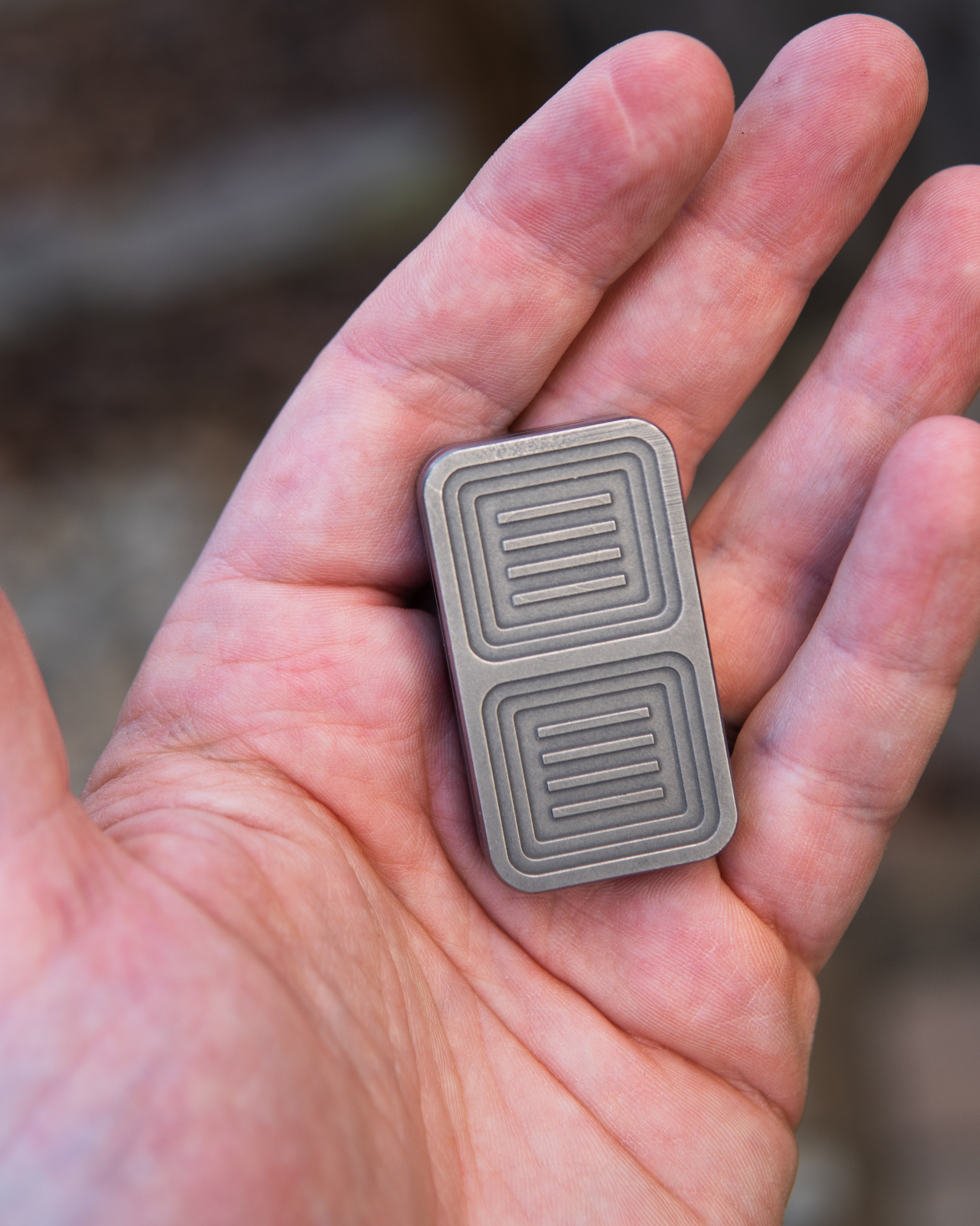 Delta Tile Fidget Slider - Titanium