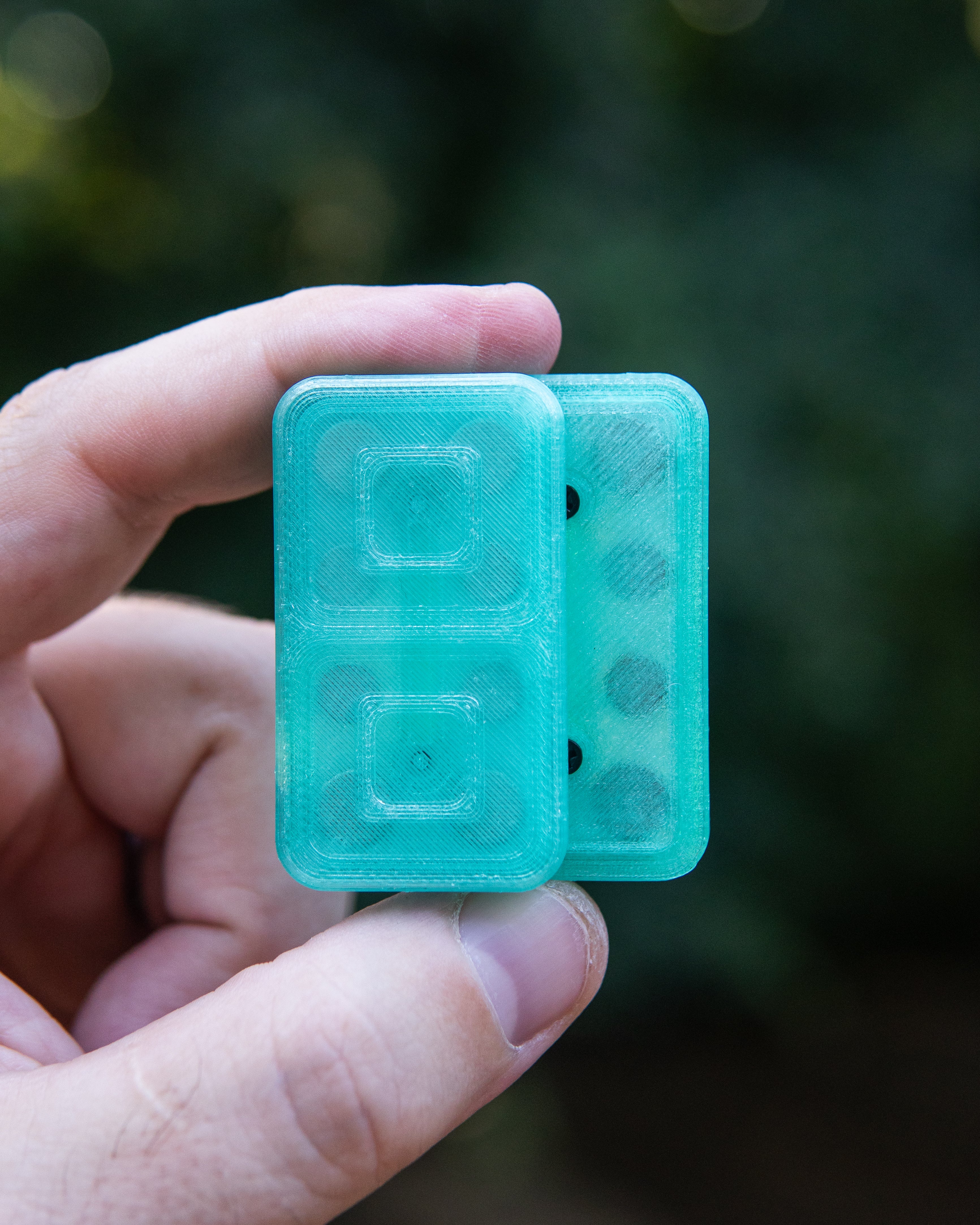 Echo Tile Fidget Slider - Maker's Choice, Translucent PETG Green