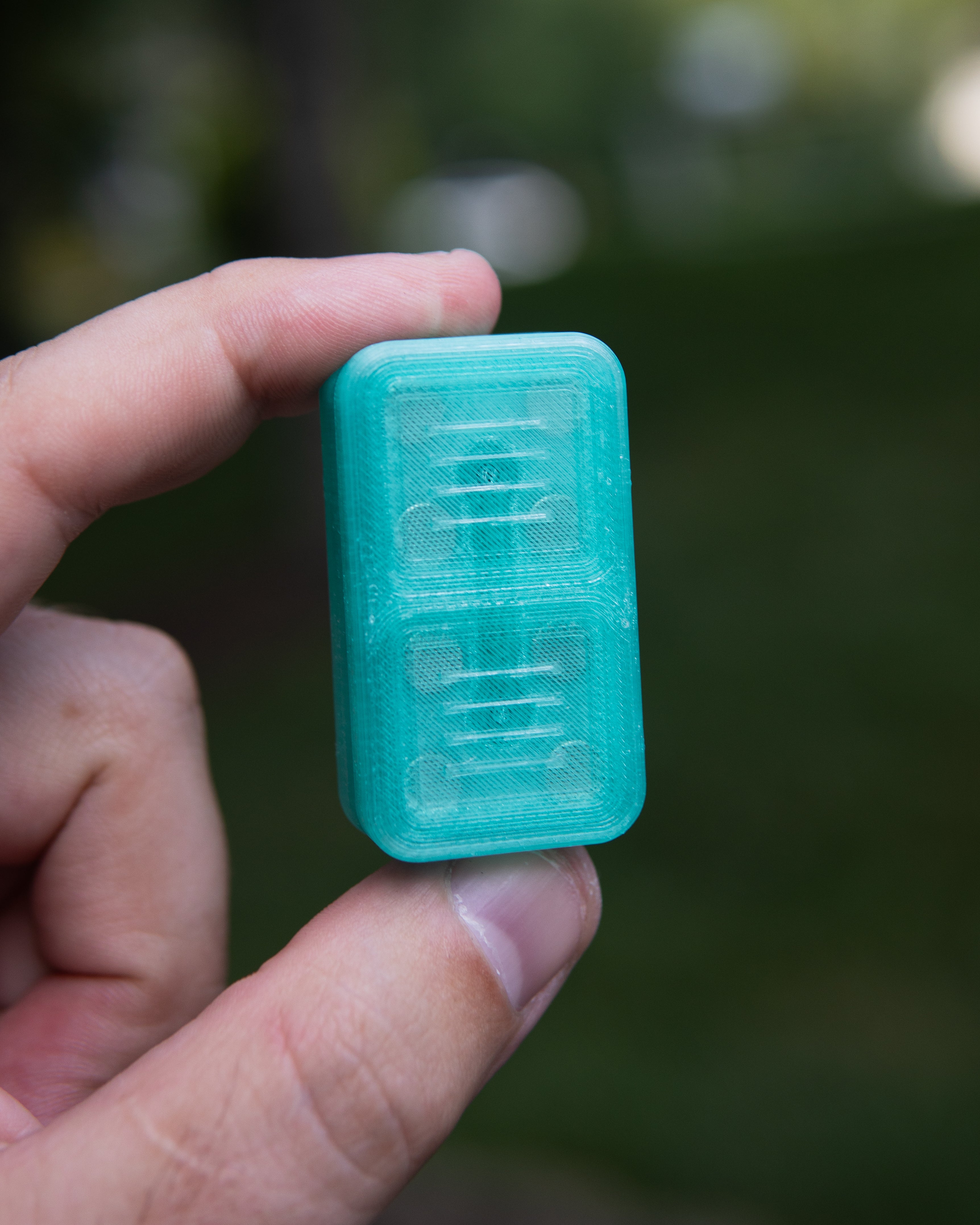 Delta Tile Fidget Slider - Maker's Choice, Translucent PETG Green