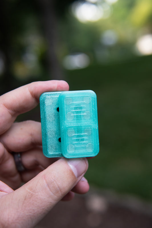 Delta Tile Fidget Slider - Maker's Choice, Translucent PETG Green