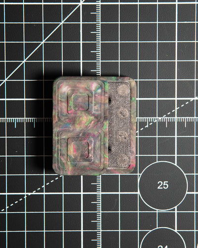Echo Tile Fidget Slider - Maker's Choice, Dank Blanks Dark Multi-Color Swirl Resin