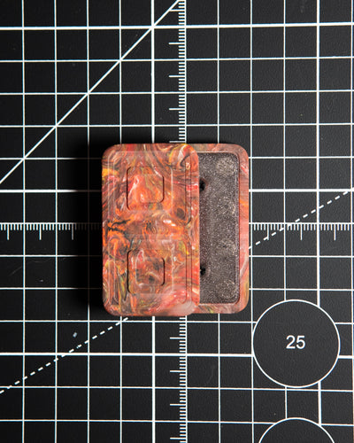 Echo Tile Fidget Slider - Maker's Choice, Dank Blanks Red Swirl Resin