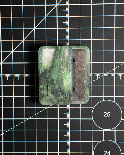Echo Tile Fidget Slider - Maker's Choice, Dank Blanks Green Sparkle [BLEM]