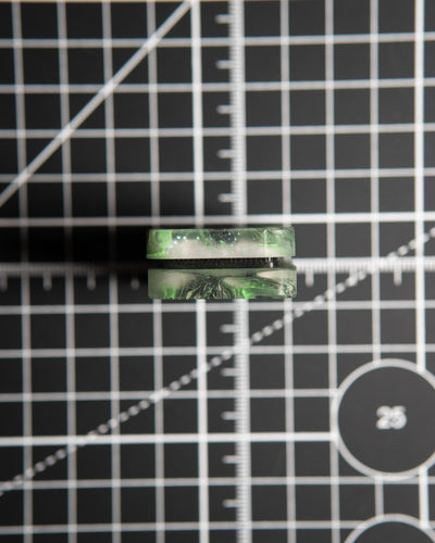 Echo Tile Fidget Slider - Maker's Choice, Dank Blanks Green Sparkle [BLEM]