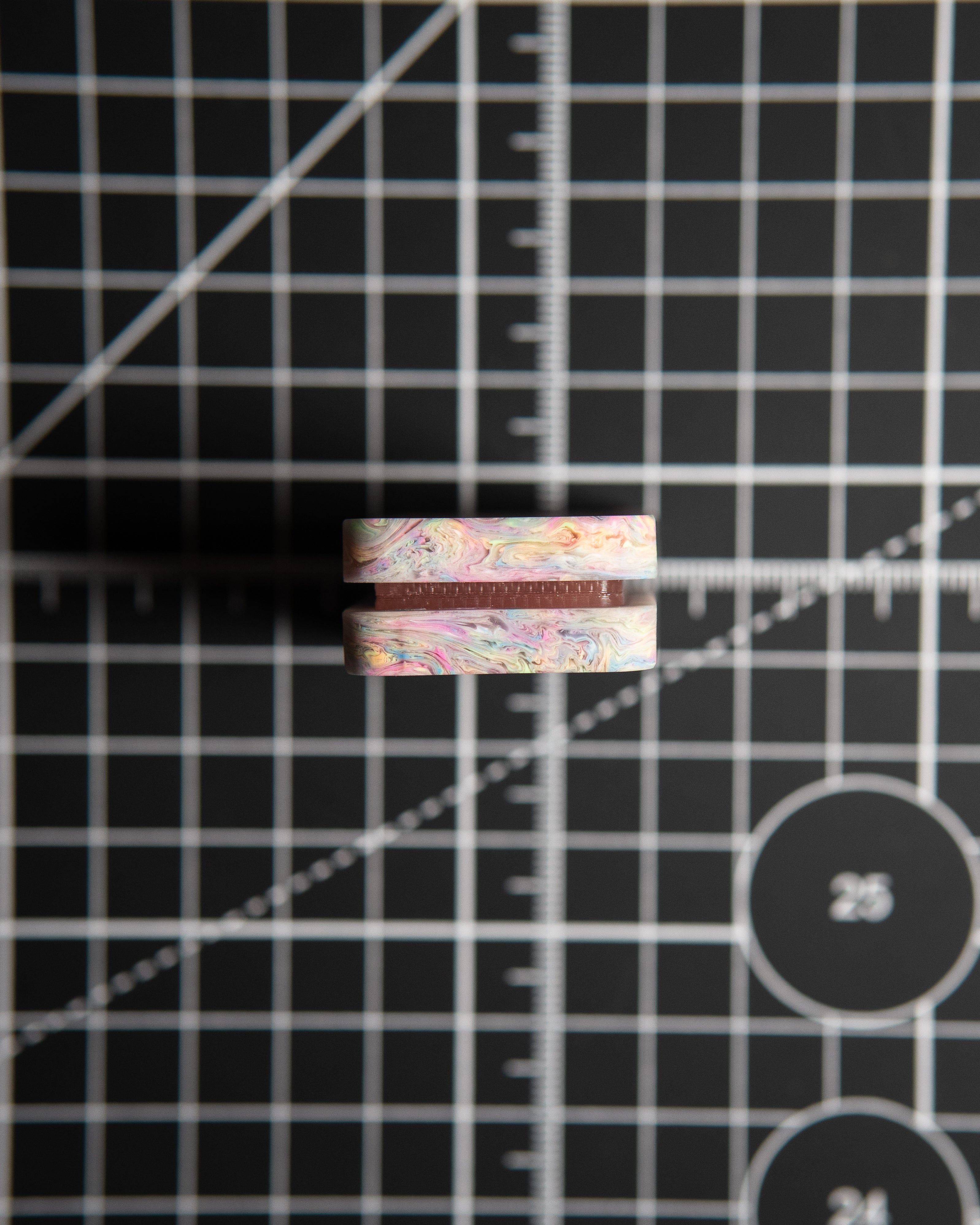 Echo Tile Fidget Slider - Maker's Choice, Dank Blanks Light Multi-Color [BLEM]