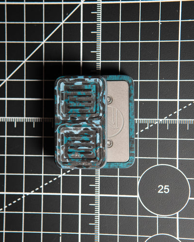 Delta Pro Tile Fidget Slider - Maker's Choice, Arctic Storm Carbon Fiber (SS Slides)