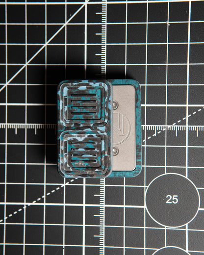 Delta Pro Tile Fidget Slider - Maker's Choice, Arctic Storm Carbon Fiber (SS Slides)