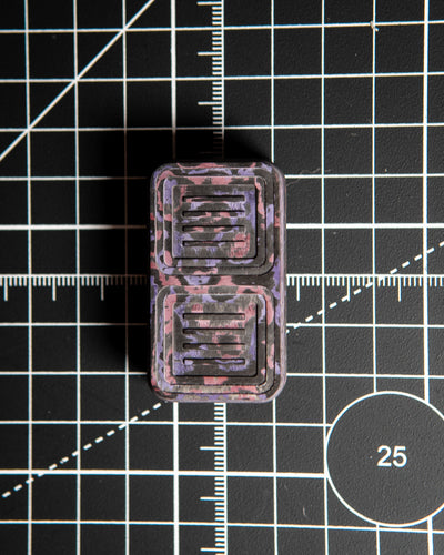 Delta Pro Tile Fidget Slider - Maker's Choice, Purple Haze Carbon Fiber