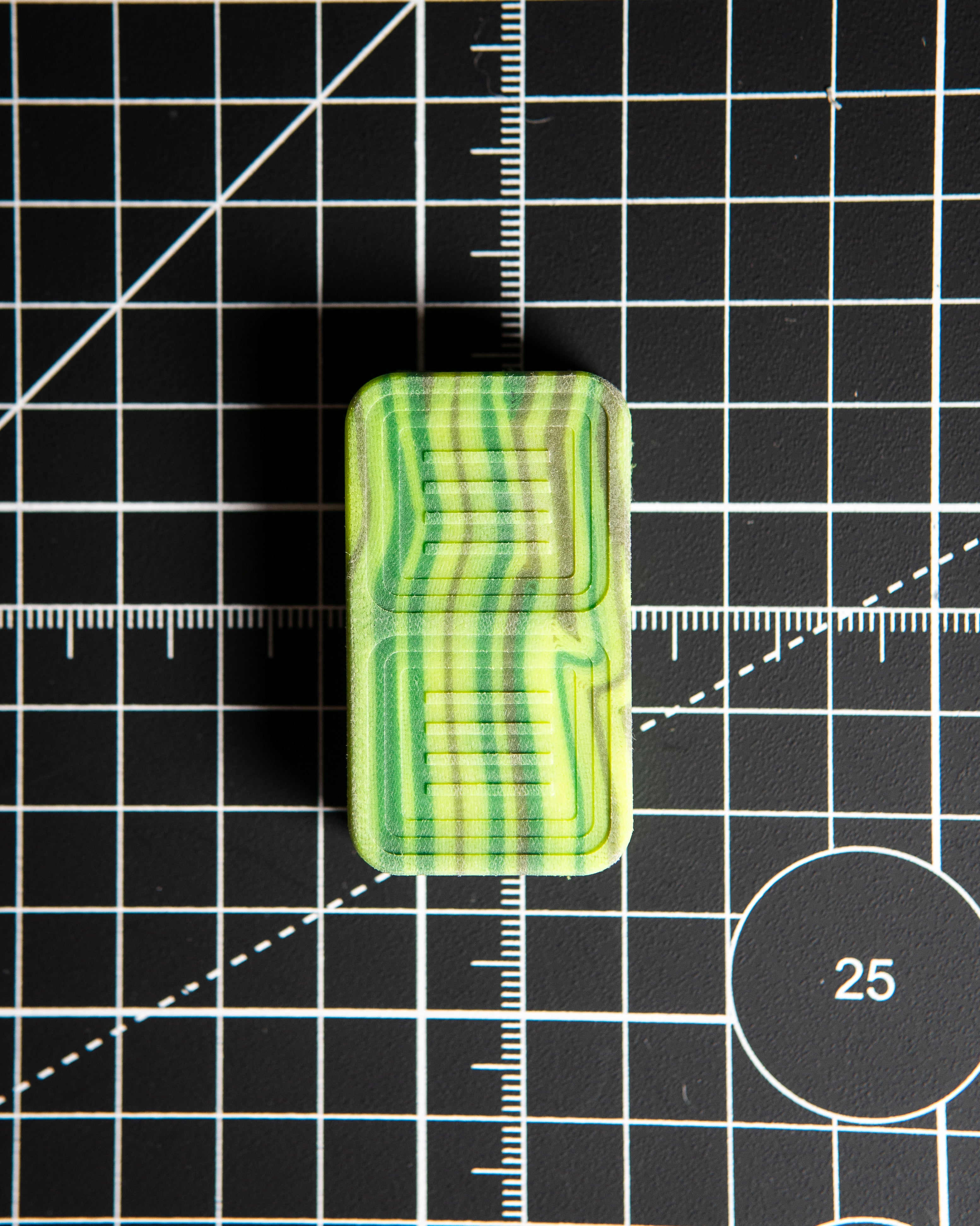 Delta Tile Fidget Slider - Maker's Choice, Toxic Jungle G10