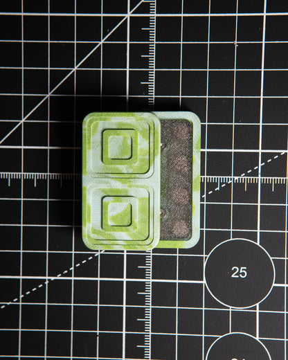 Echo Tile Fidget Slider - Maker's Choice, Aqua Jade Marbled G10