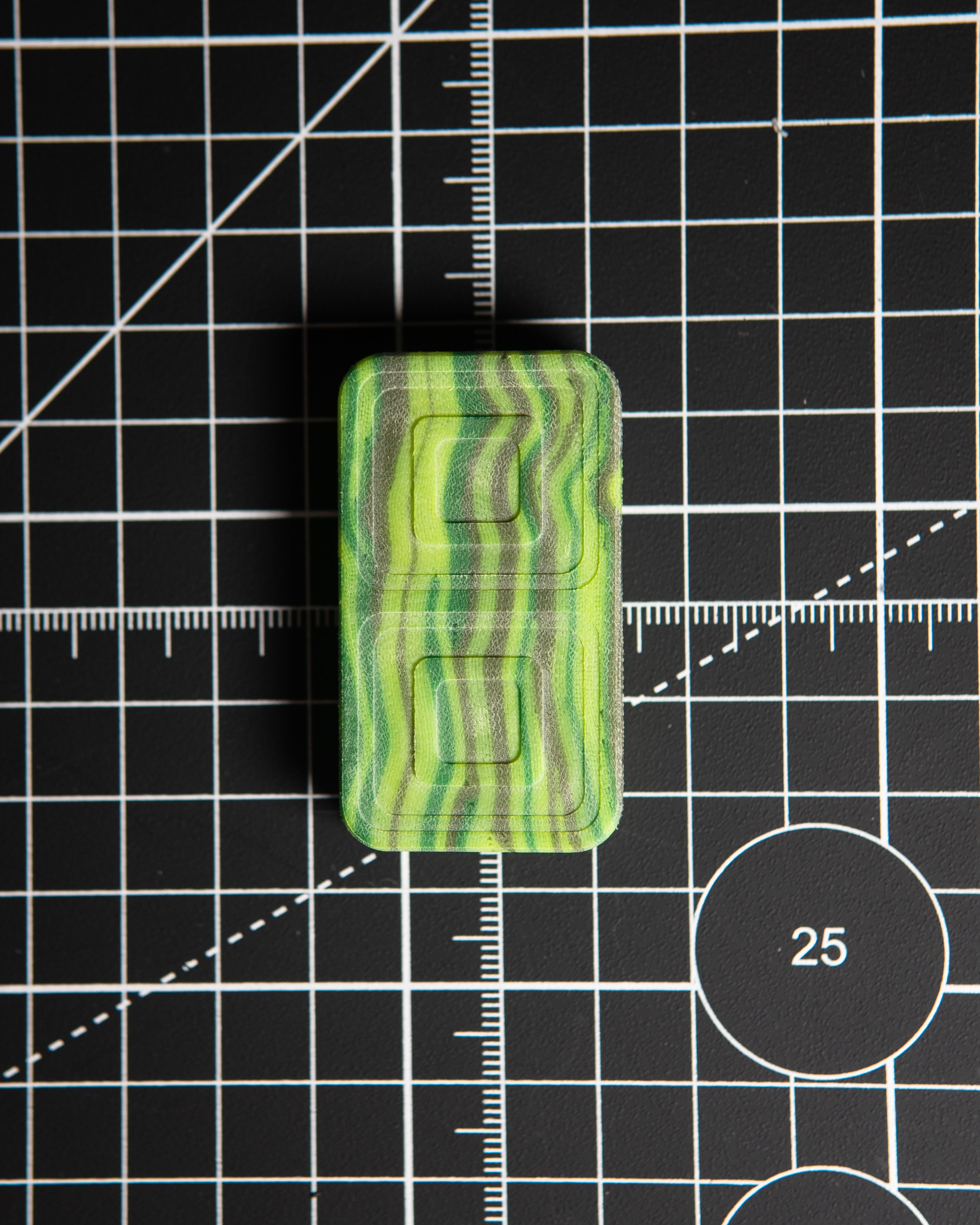 Echo Tile Fidget Slider - Maker's Choice, Toxic Jungle G10