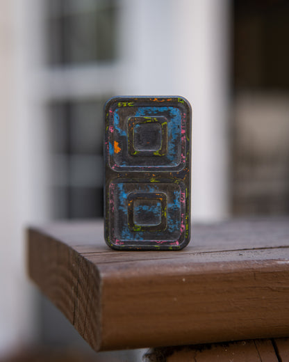 Echo Tile Fidget Slider - Maker's Choice, 80's Camo Carbon Fiber