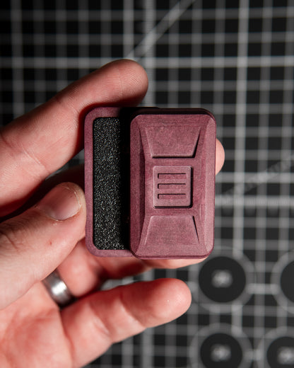 Delta Ergo Pro Tile Fidget Slider - Maker's Choice, Richlite Red